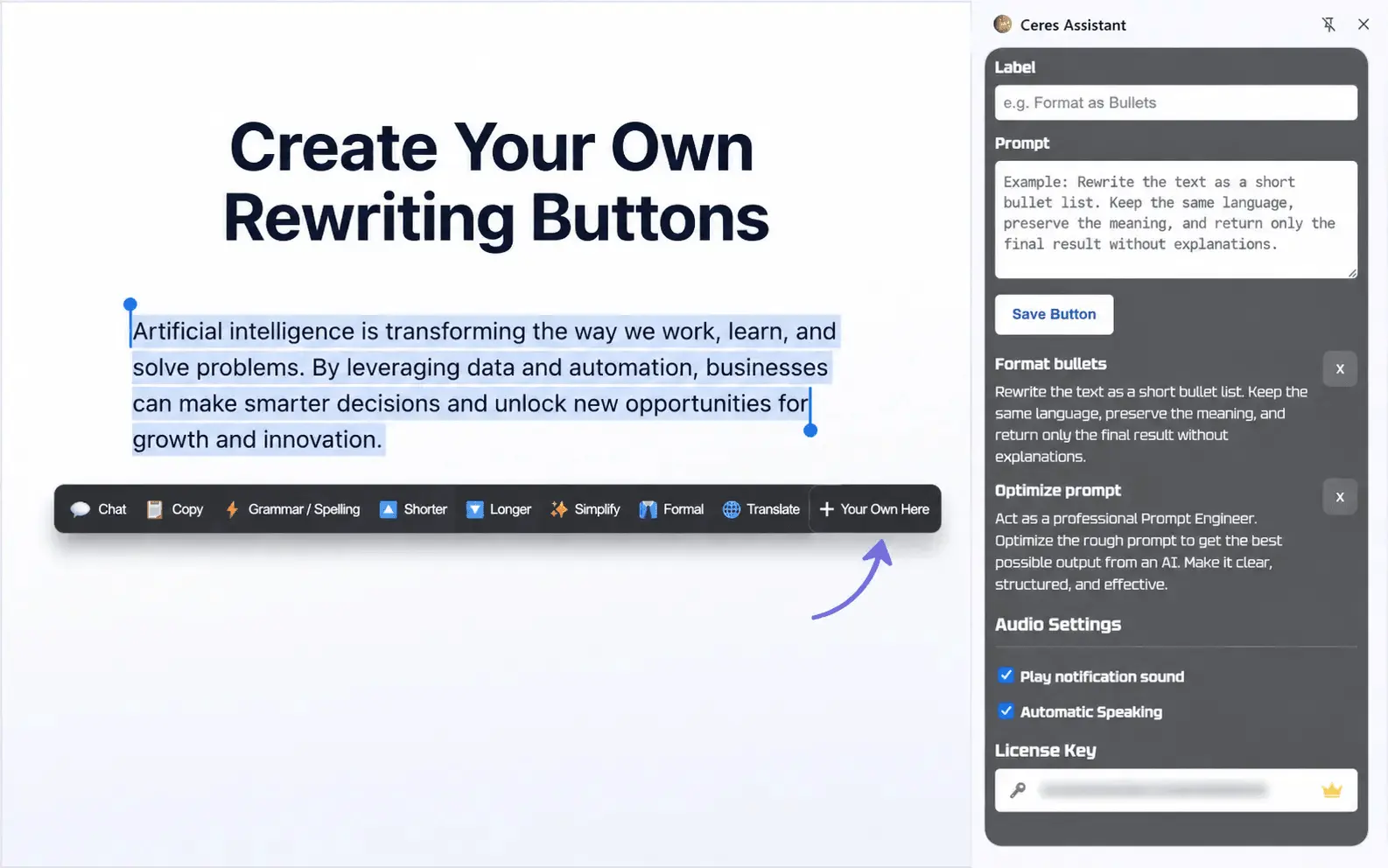 Screenshot 2 of Ceres AI assistant with Local AI & Voice