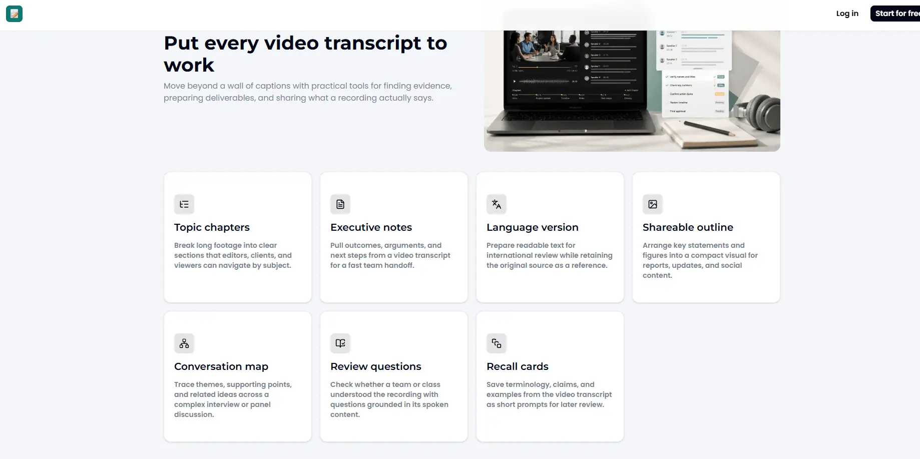 Screenshot 2 of Video Transcript