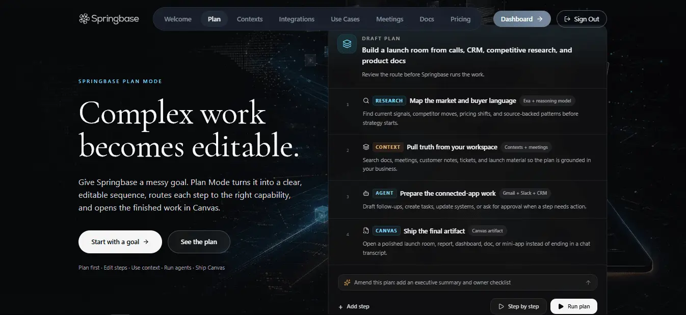 Screenshot 2 of Springbase.ai