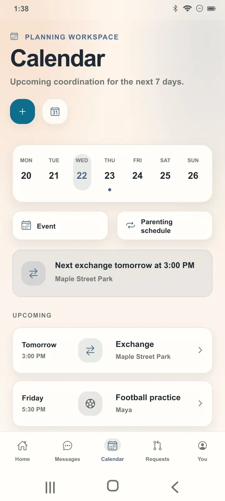 Screenshot 3 of Zuko: Structured Co-parenting Platform