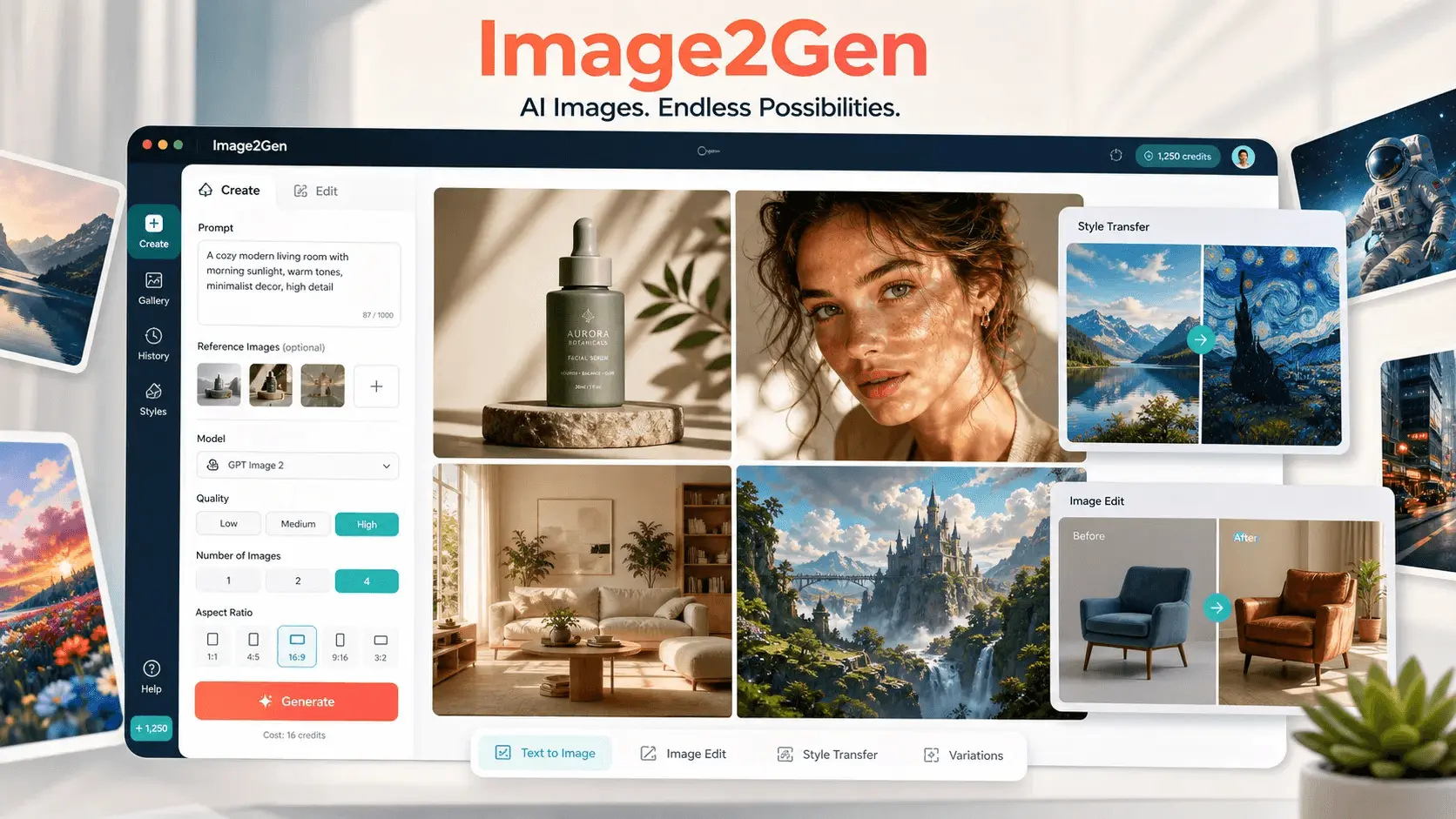 Screenshot 1 of Img2Gen