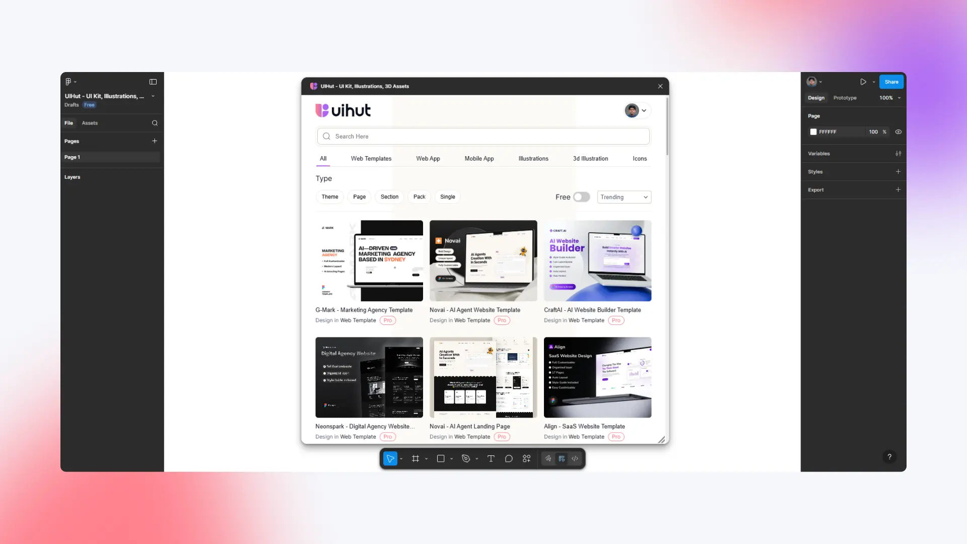Screenshot 2 of UIHut Figma Plugin