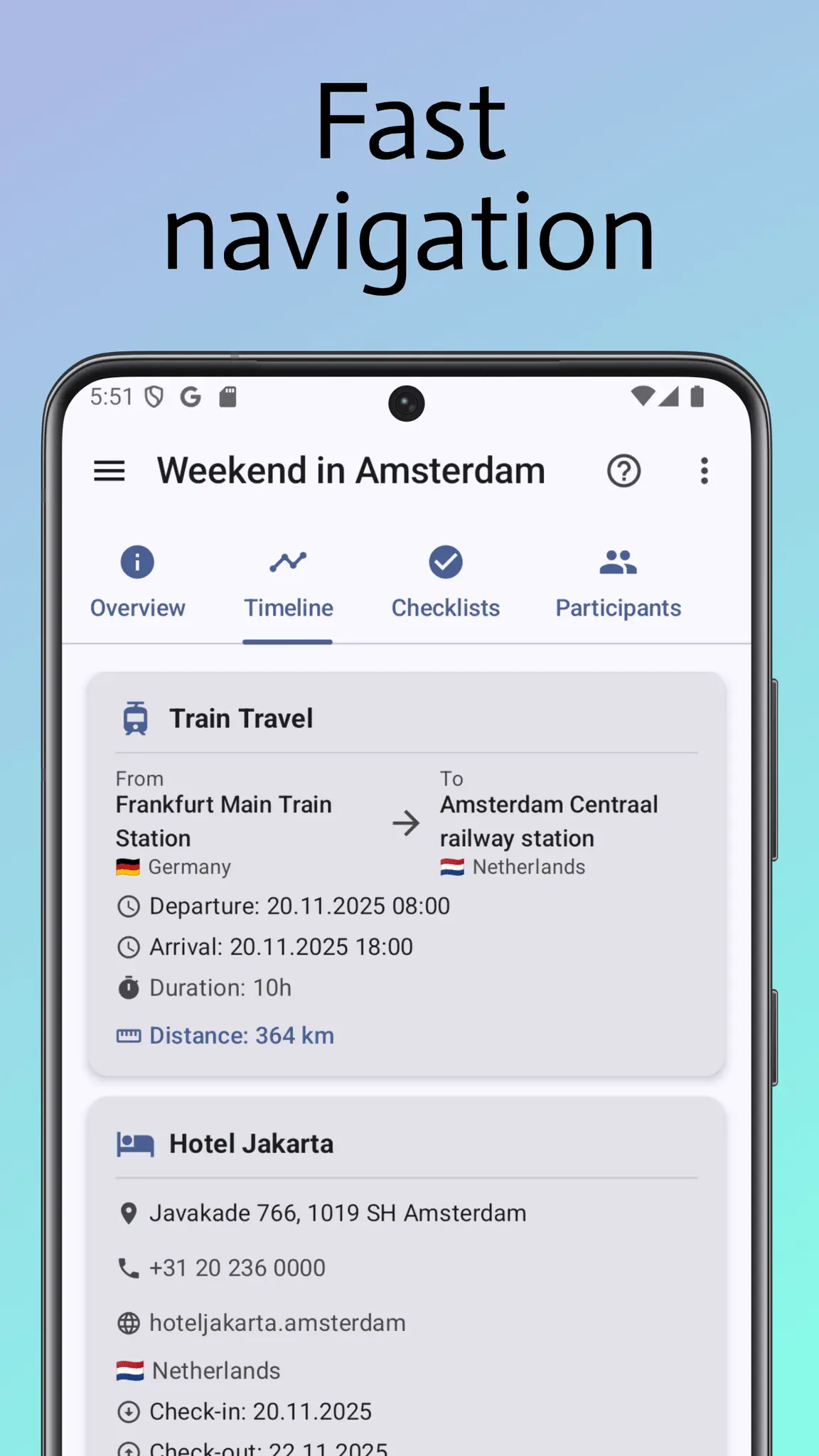 Screenshot 4 of Trabista - Travel Planning simply secure