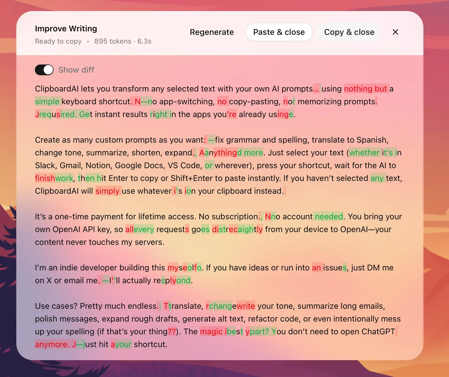Screenshot 5 of ClipboardAI