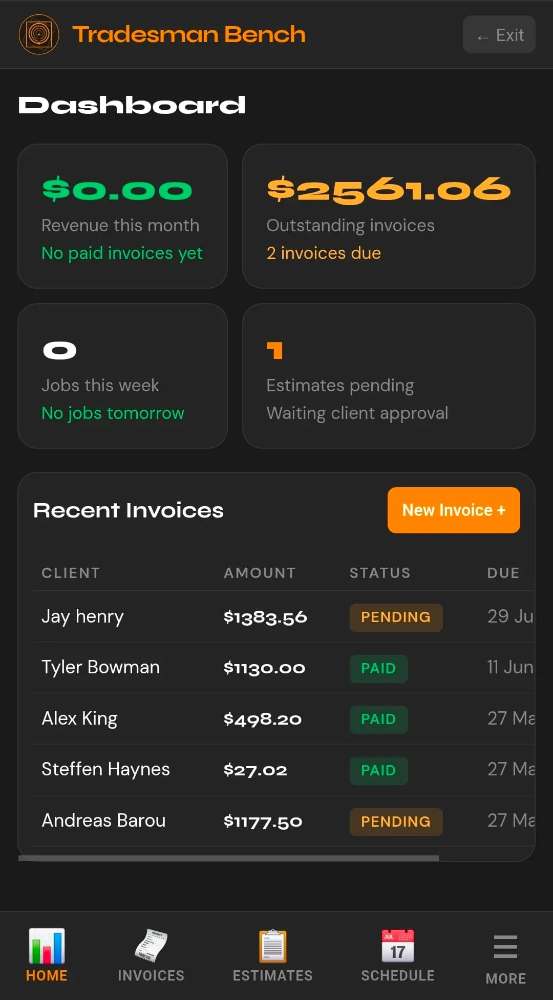 Screenshot 3 of Tradesman Bench