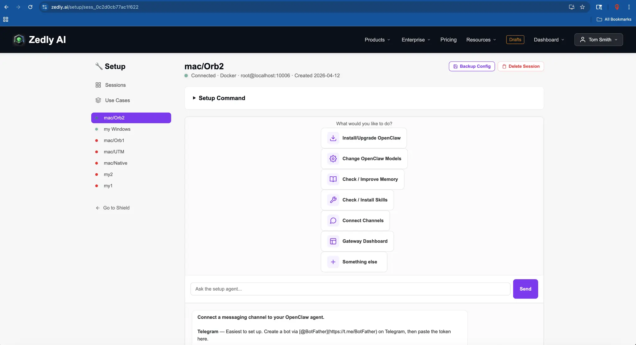 Screenshot 2 of Zedly AI - Setup and Shield for OpenClaw