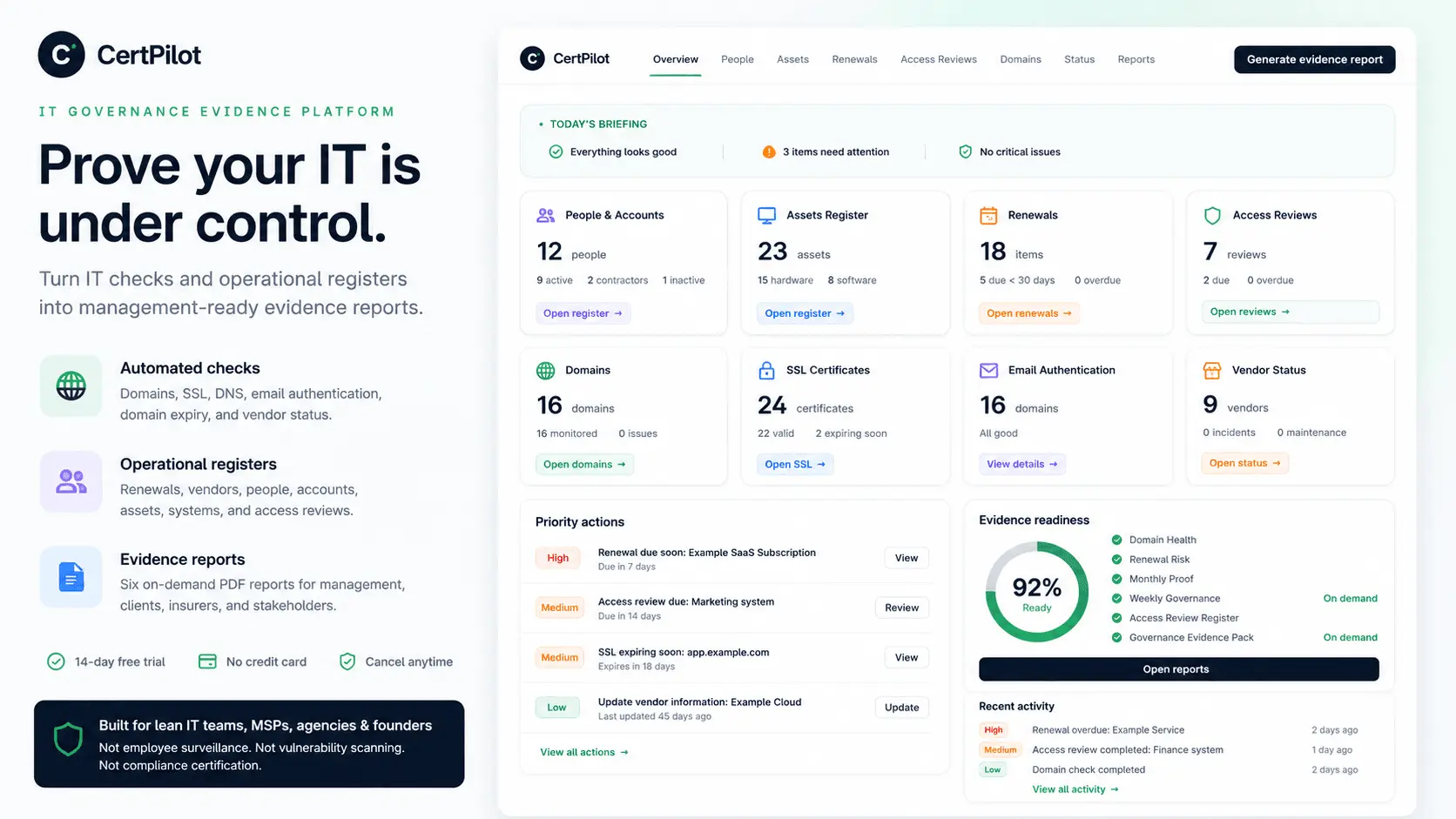 Screenshot 2 of CertPilot