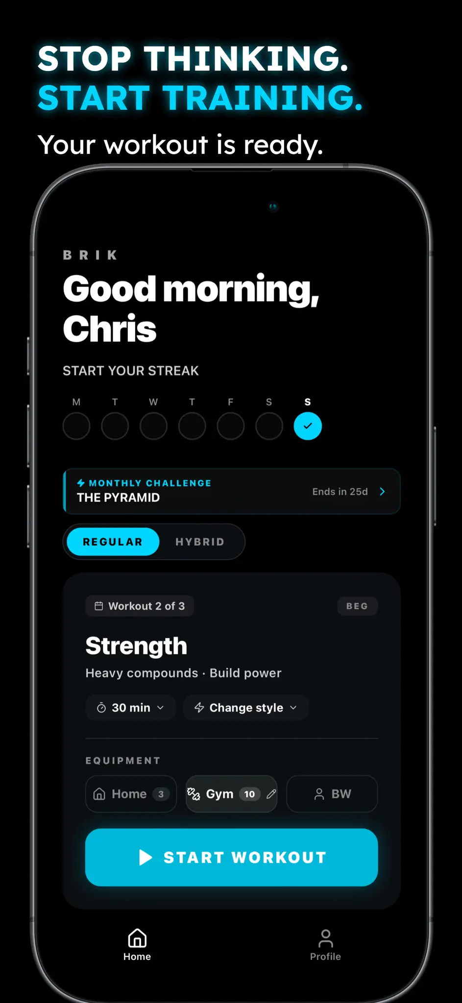 Screenshot 6 of BRIK — HIIT & Hyrox Workout Generator