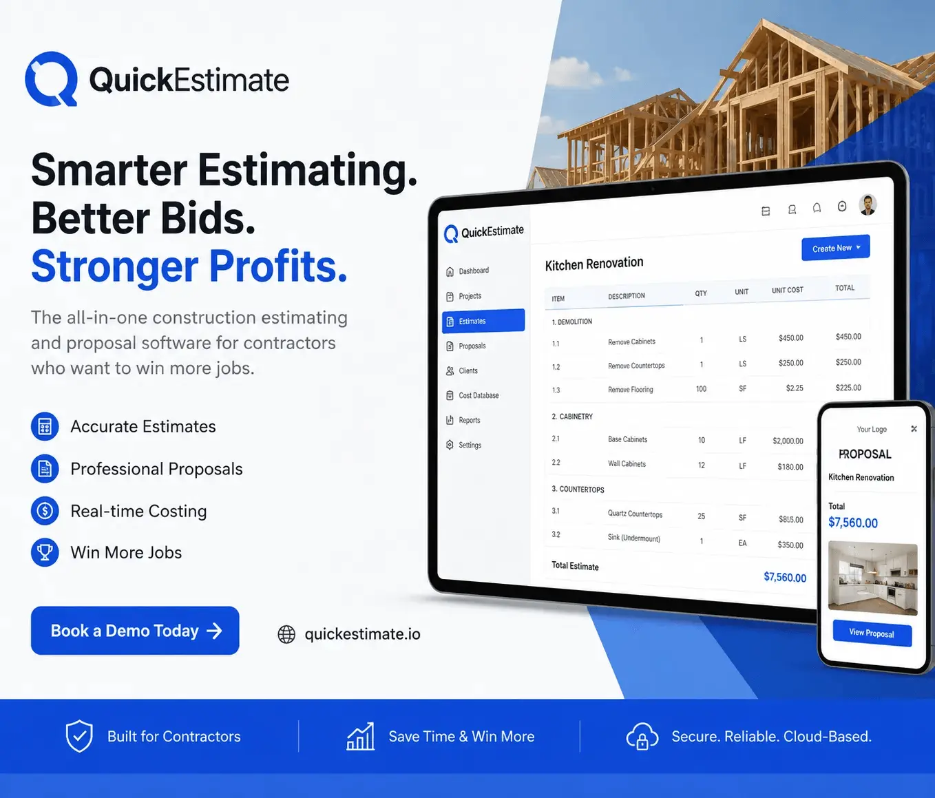Screenshot 1 of QuickEstimate