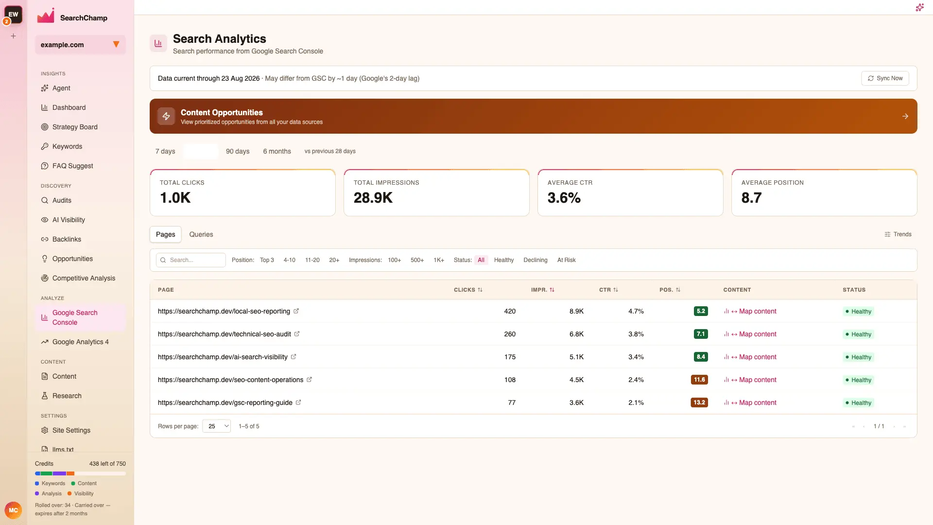 Screenshot 8 of SearchChamp