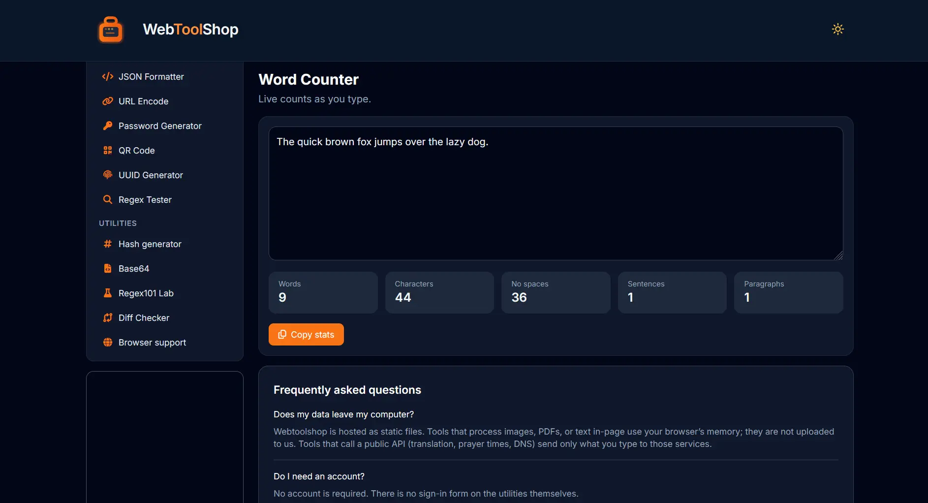 Screenshot 3 of Webtoolshop