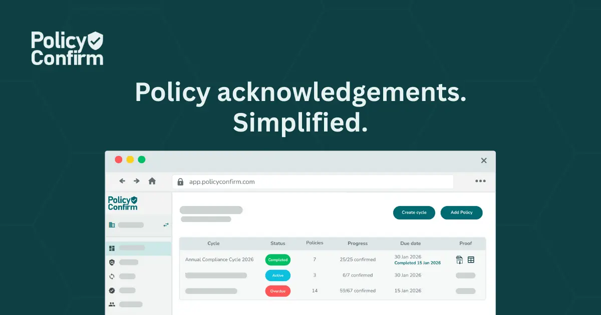 Screenshot 1 of Policy Confirm
