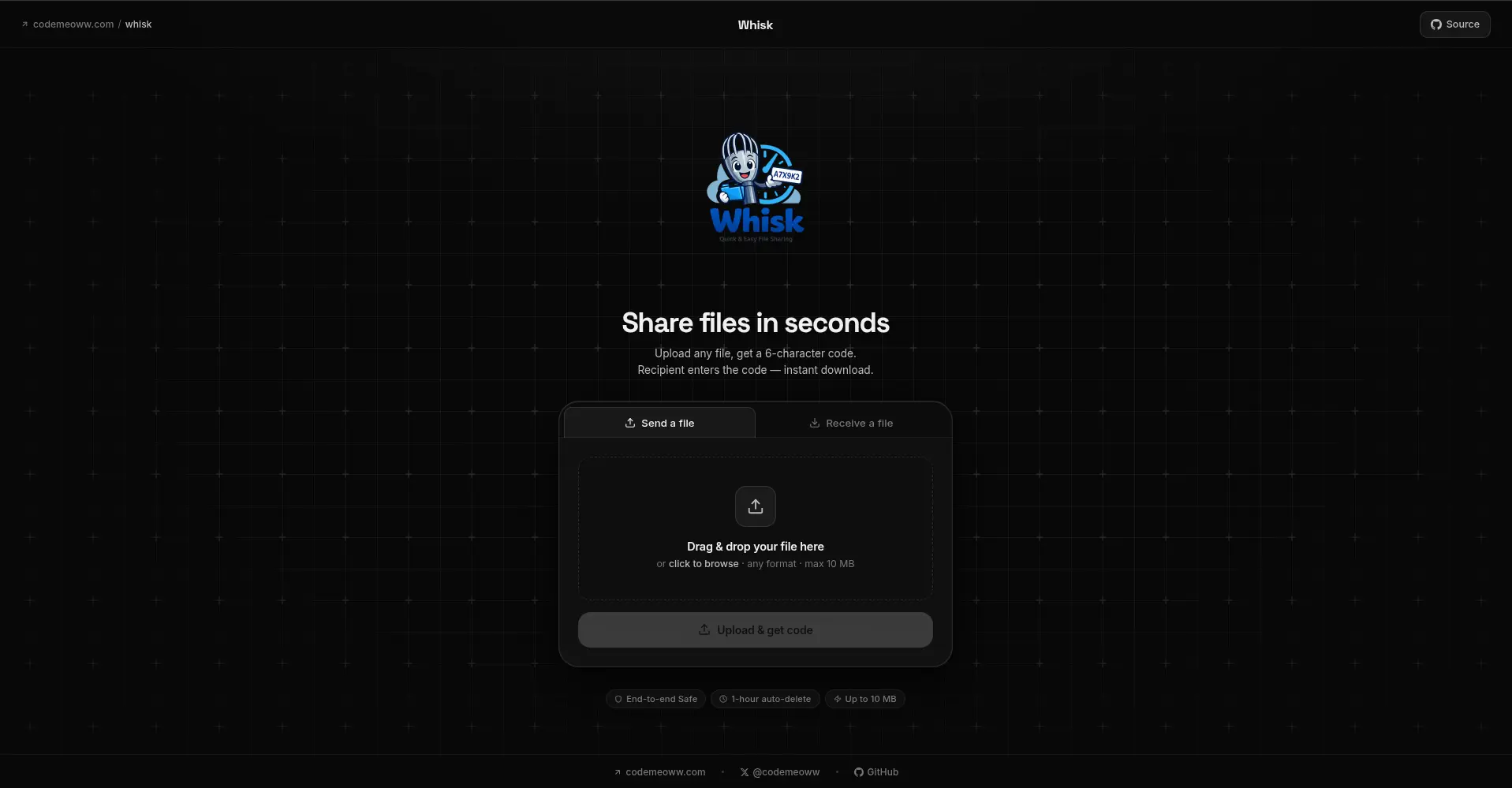 Screenshot 1 of Whisk by Codemeoww