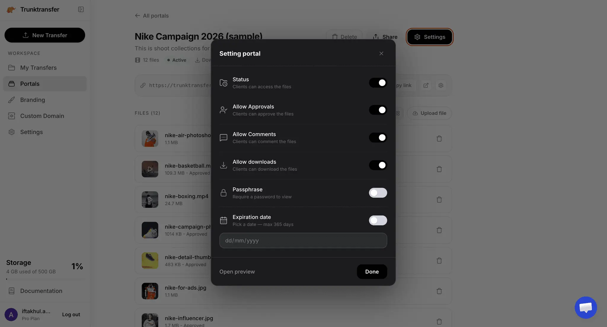 Screenshot 4 of TrunkTransfer