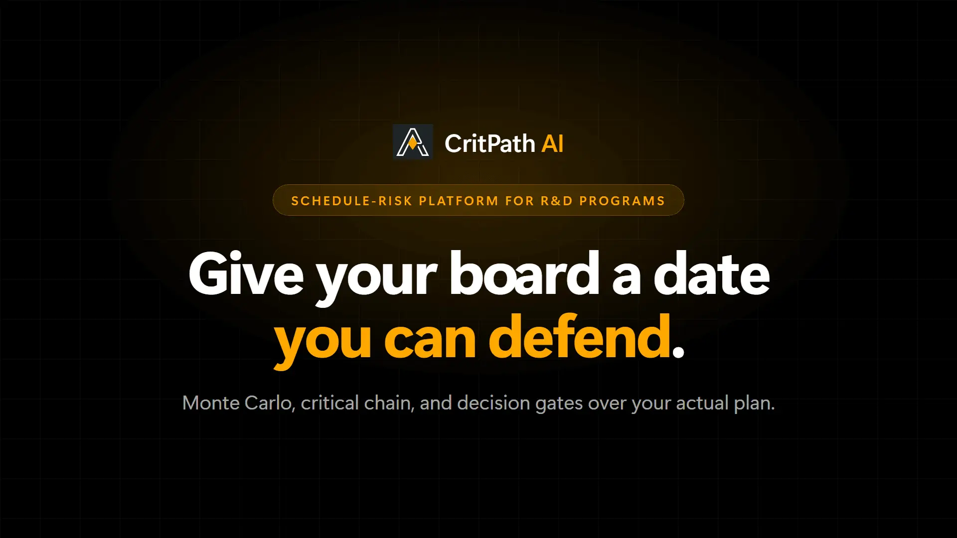Screenshot 1 of CritPath AI
