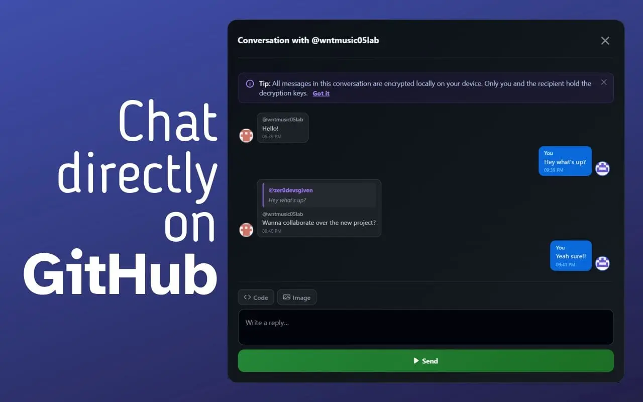 Screenshot 2 of HitMeUp for GitHub