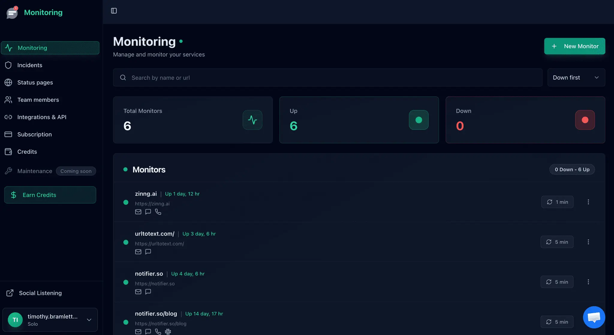Screenshot 1 of Notifier