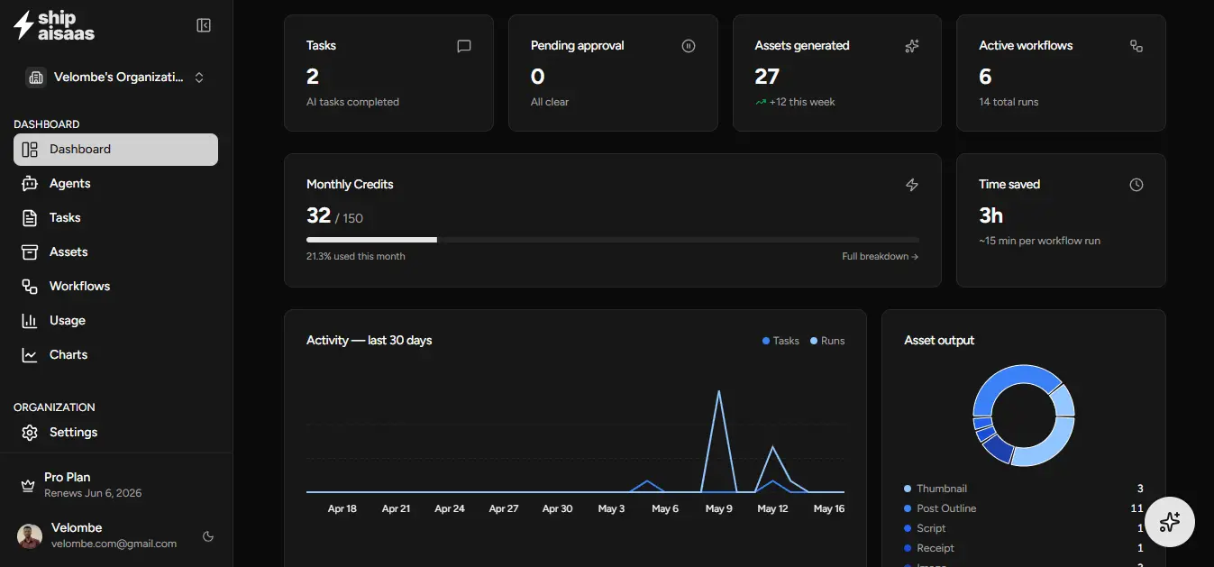 Screenshot 5 of Ship AI SaaS
