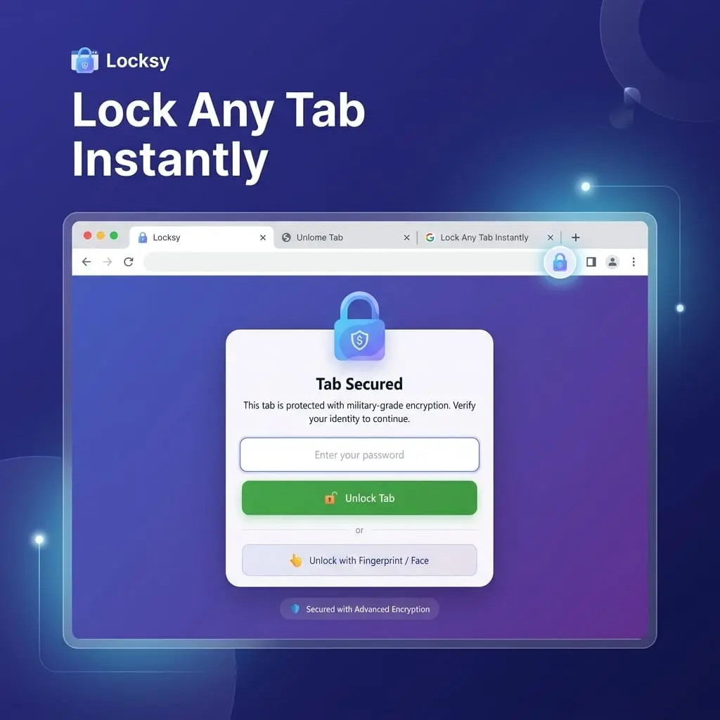 Screenshot 2 of Locksy: Tab Locker & Password Protection