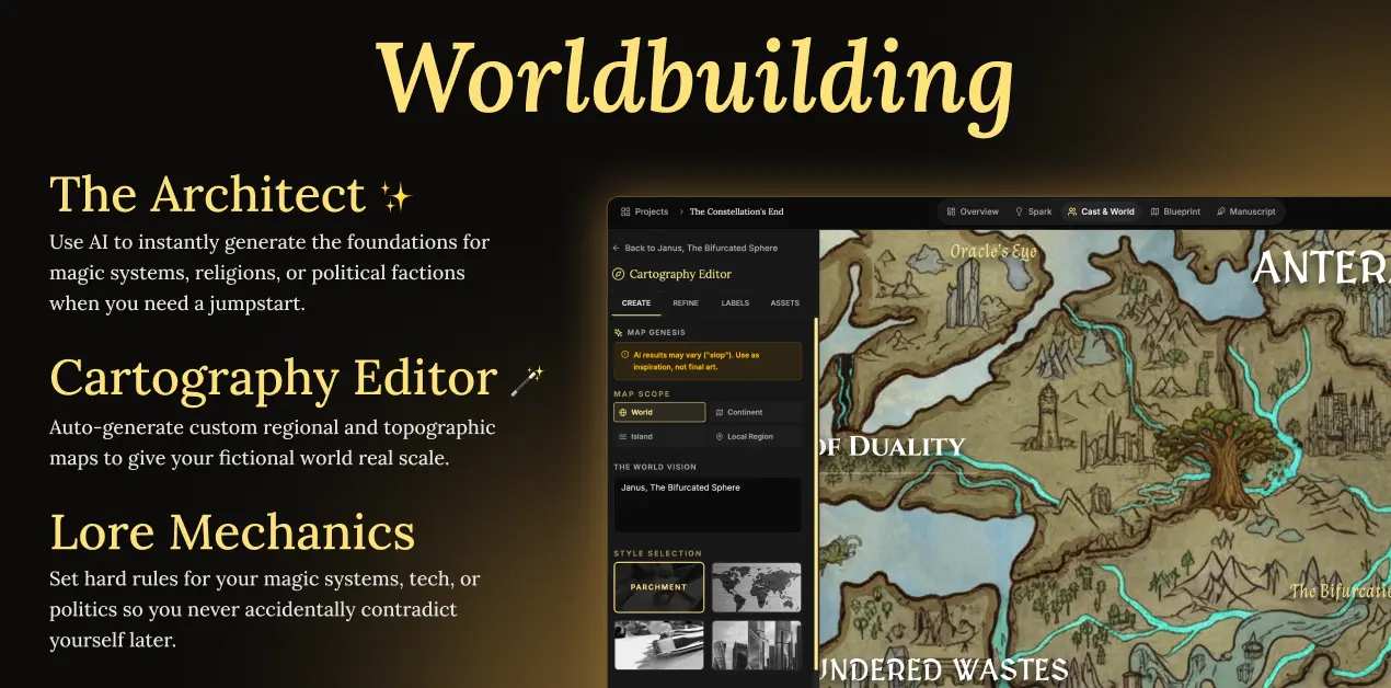 Screenshot 1 of NovelOS Studio