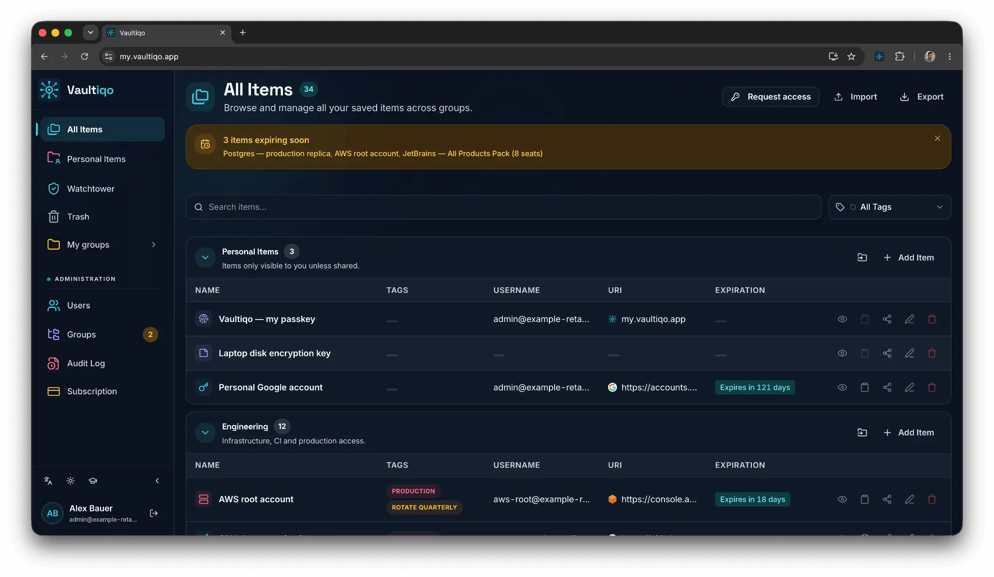 Screenshot 1 of Vaultiqo