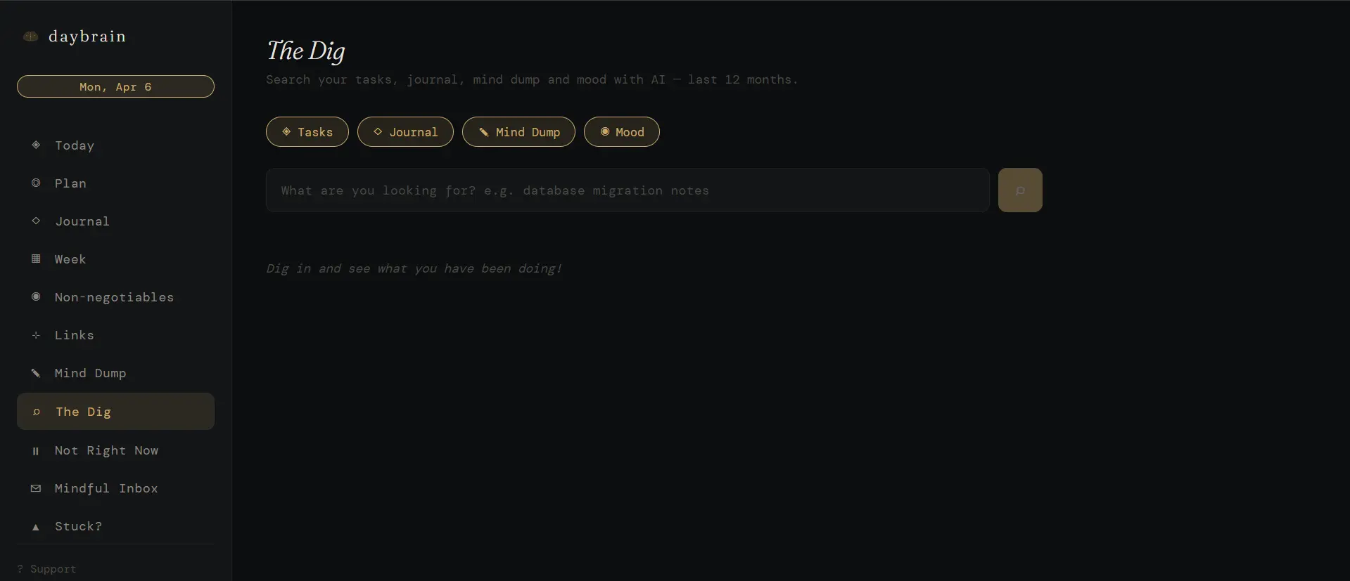 Screenshot 1 of DayBrain