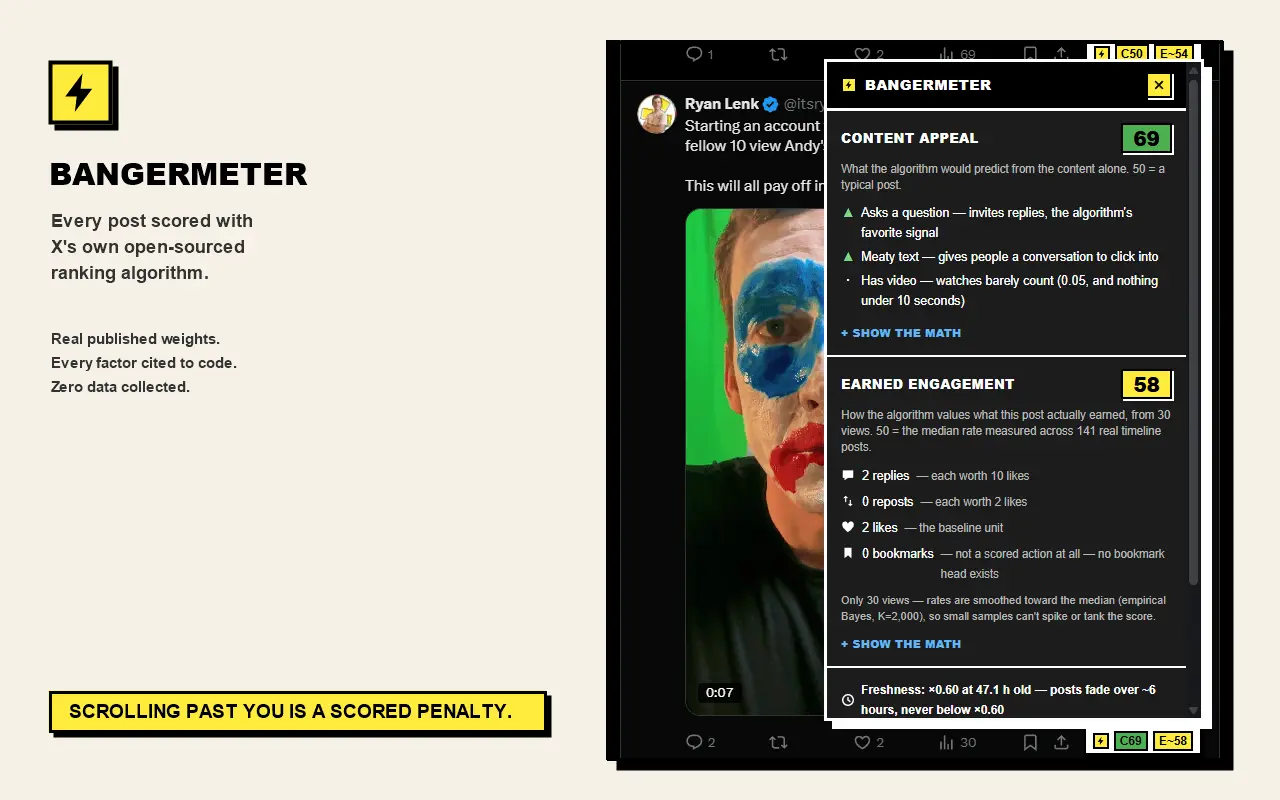 Screenshot 2 of Bangermeter | Tweet Scorer