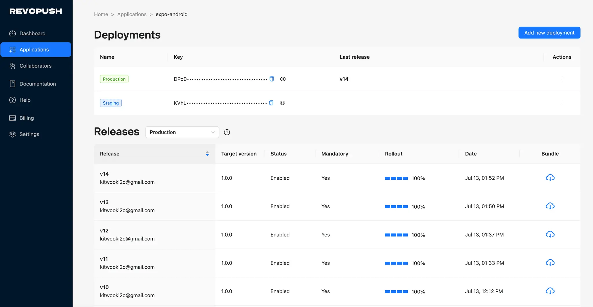 Screenshot 1 of Revopush