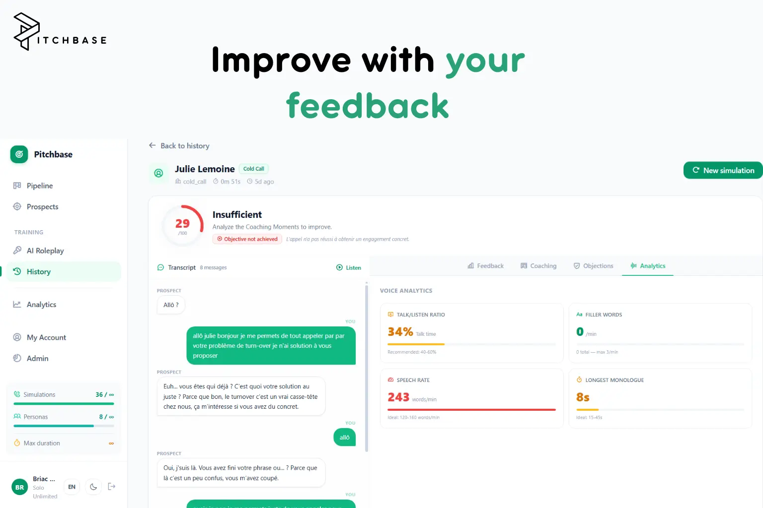 Screenshot 1 of Pitchbase