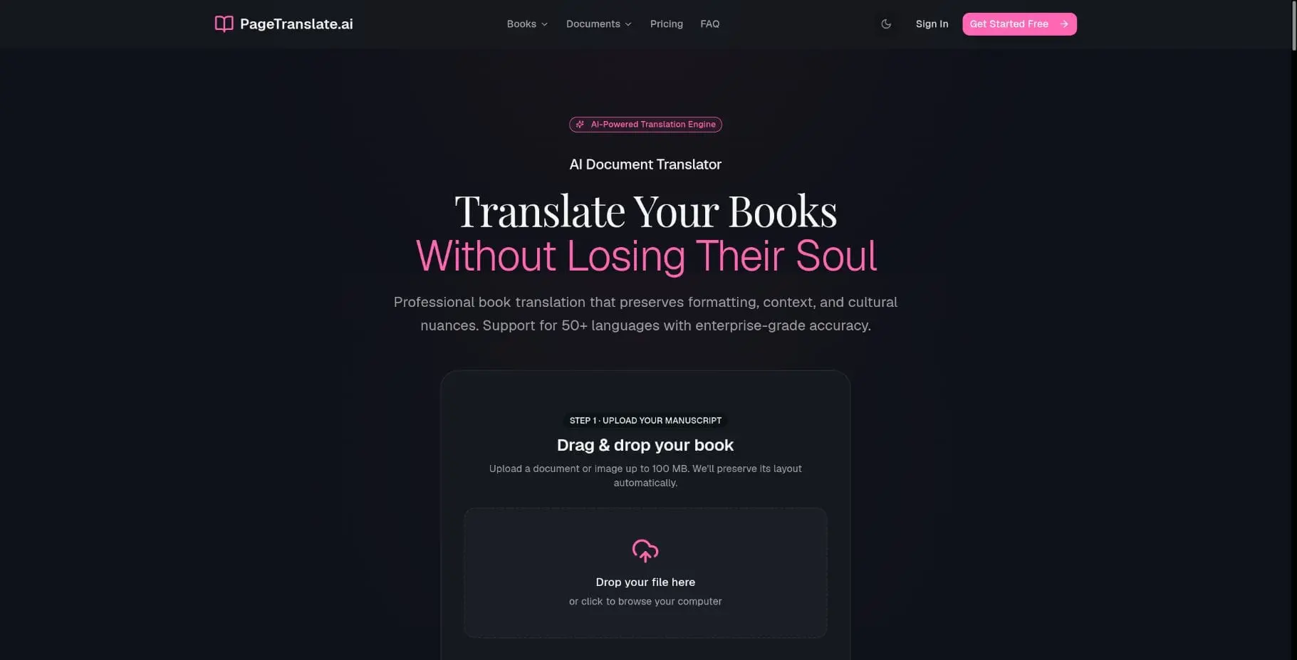 Screenshot 1 of PageTranslate.ai