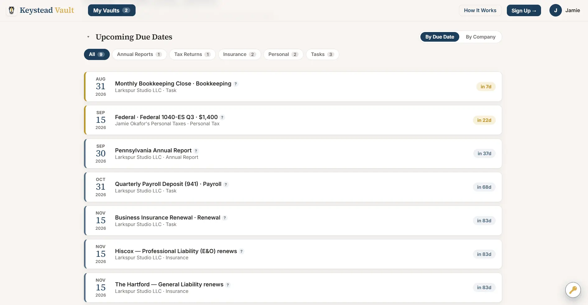 Screenshot 2 of Keystead Vault
