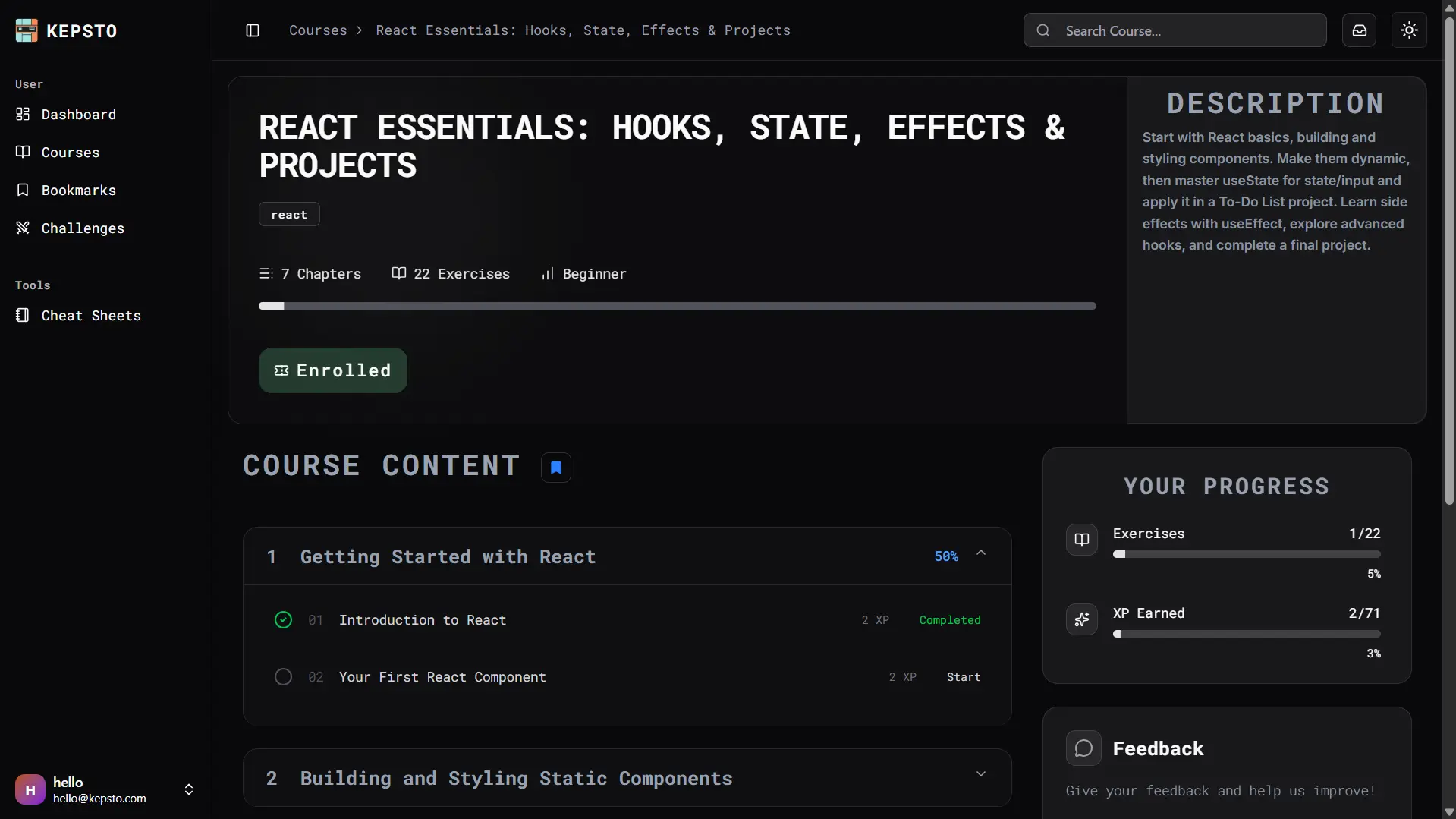 Screenshot 1 of Kepsto - Interactive Coding Platform
