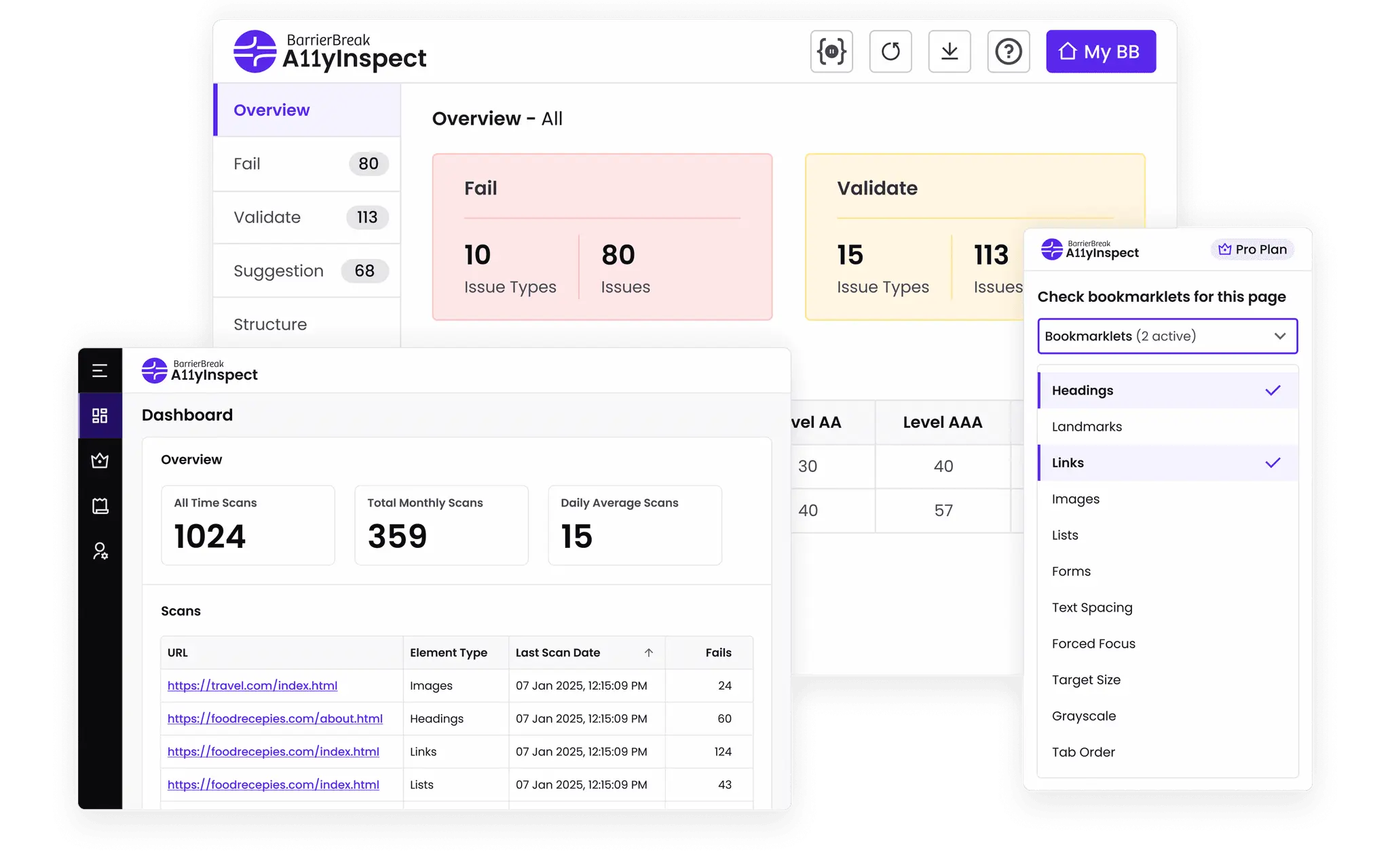 Screenshot 2 of A11yInspect Browser Extension