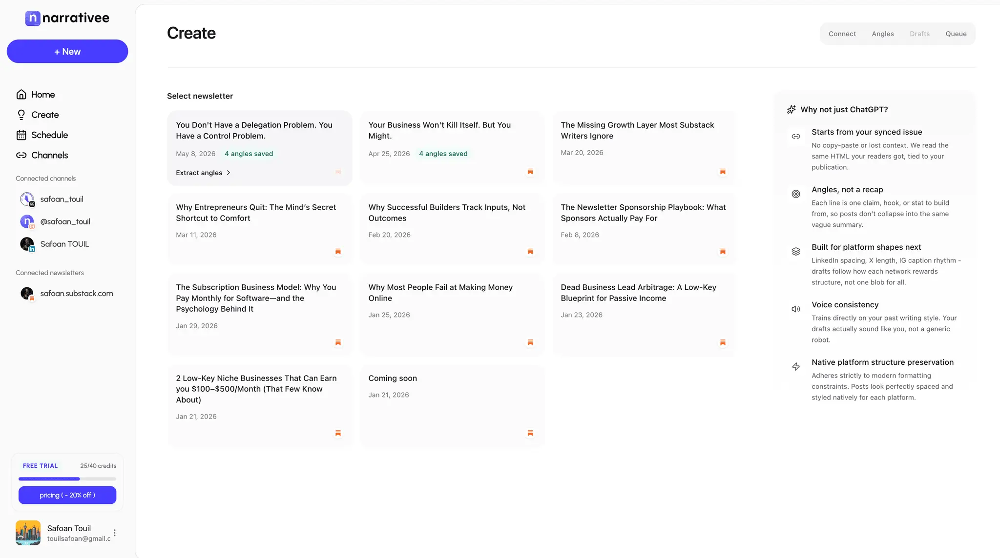 Screenshot 1 of Narrativee