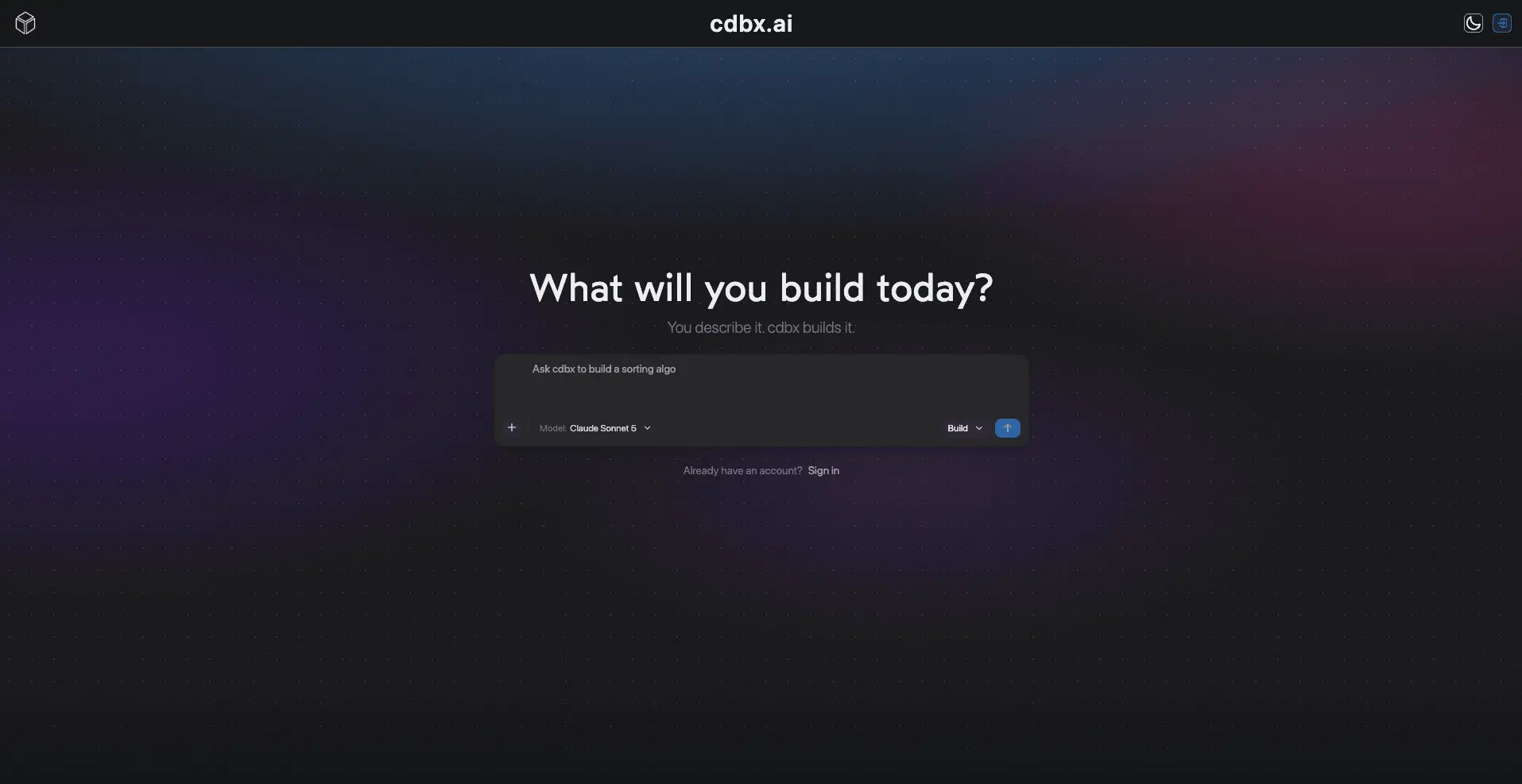 Screenshot 1 of cdbx.ai