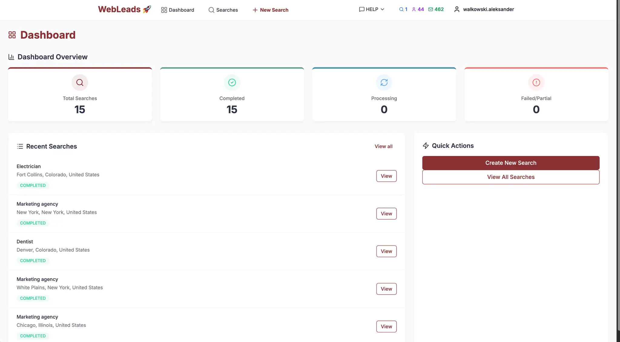 Screenshot 2 of WebLeads