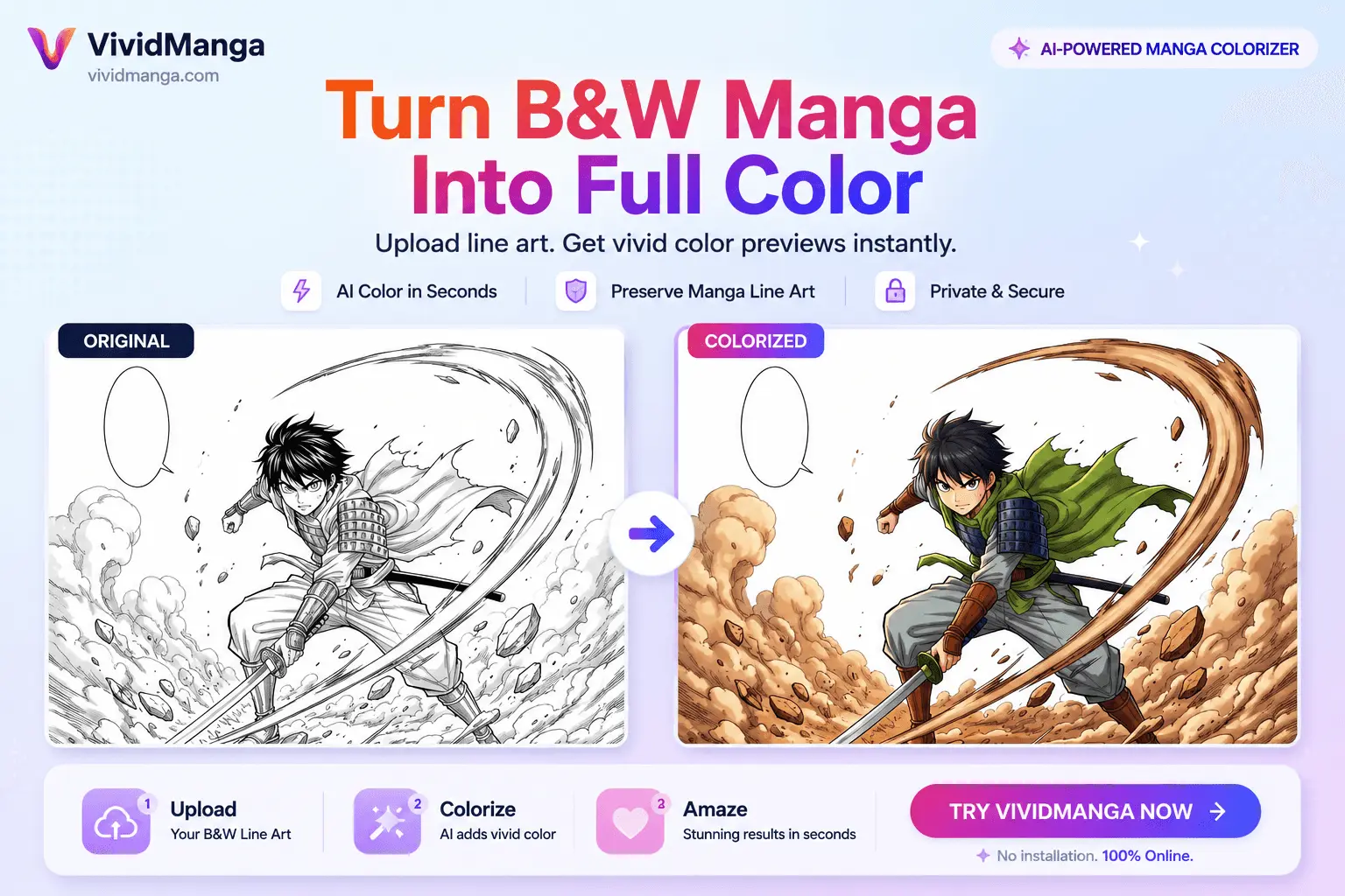 Screenshot 1 of VividManga AI Manga Colorizer