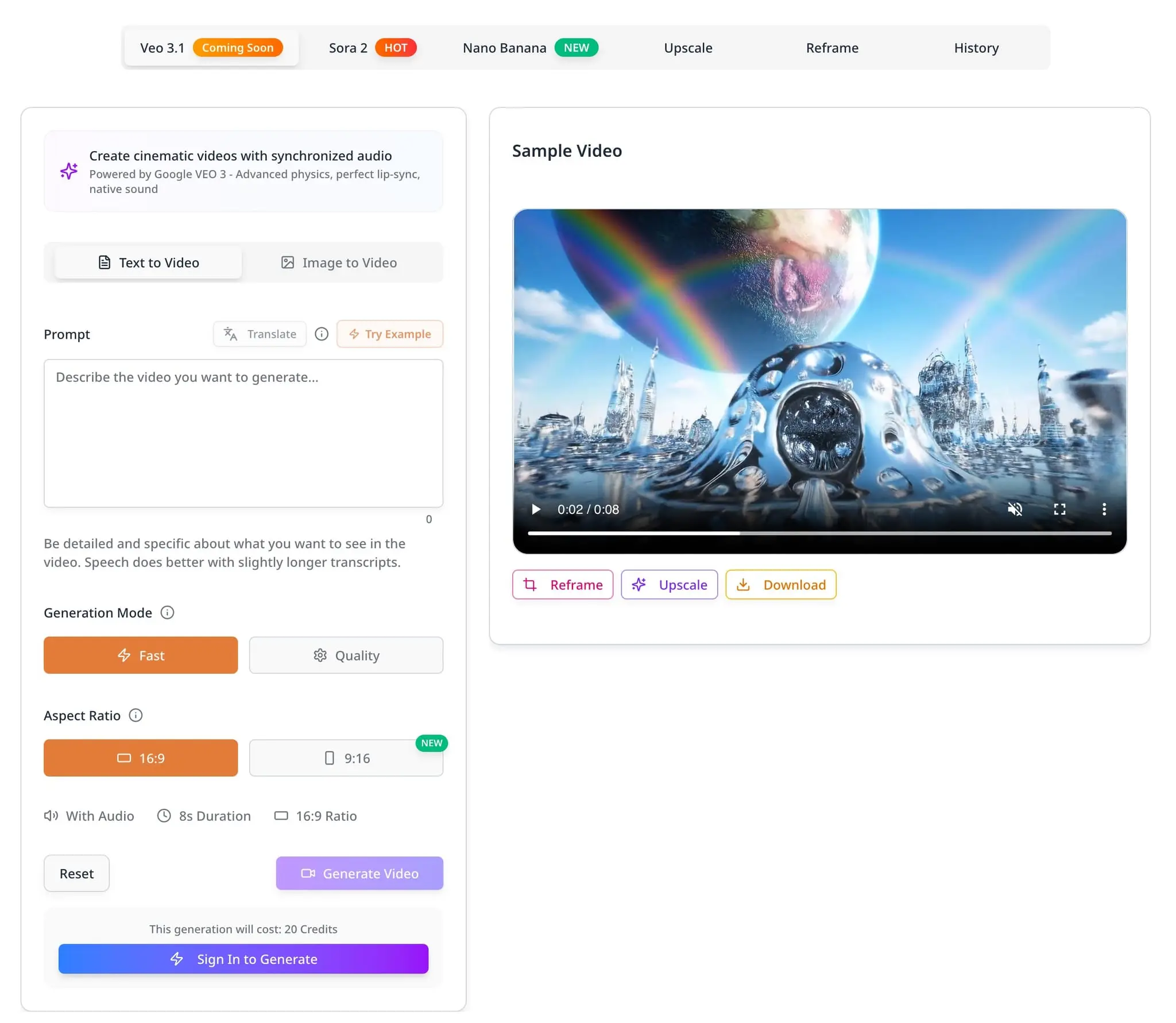 Screenshot 3 of Veo 3.1- Cinematic AI Video Generator