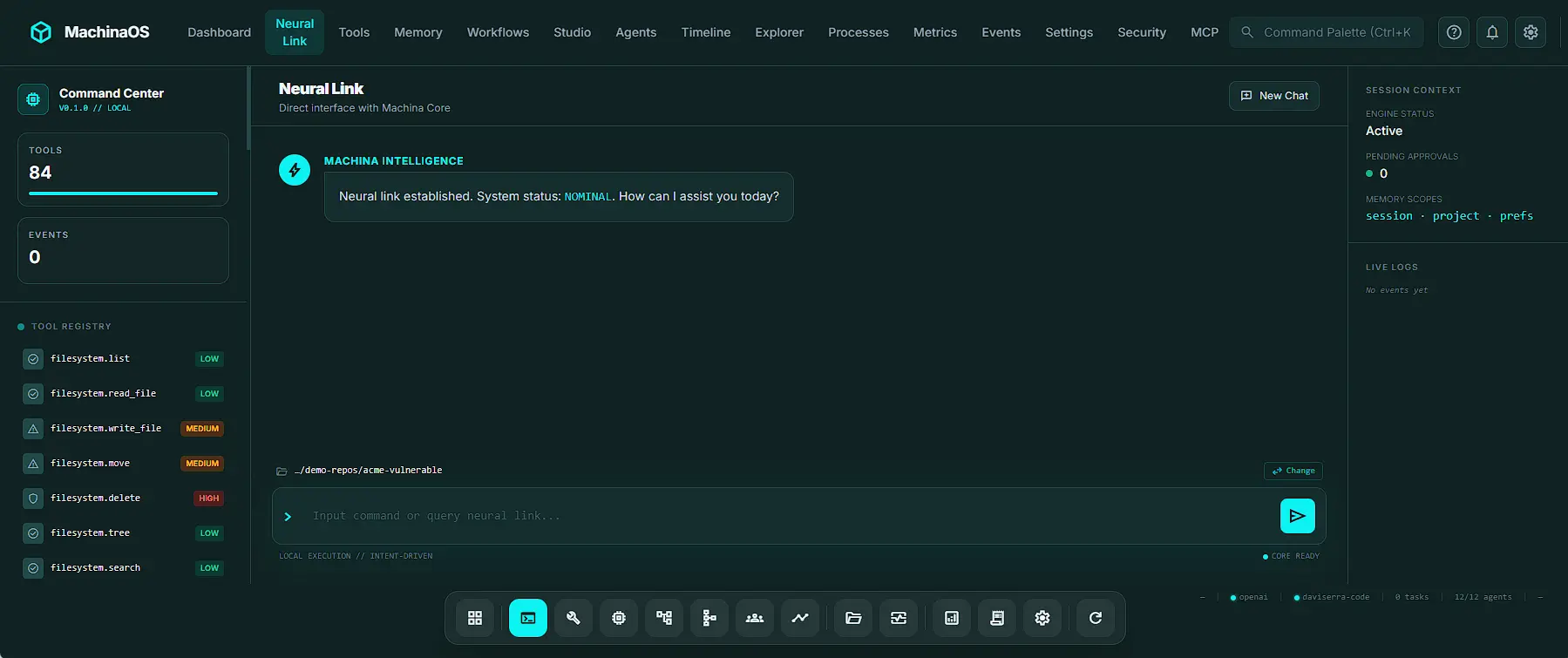 Screenshot 3 of MachinaOS