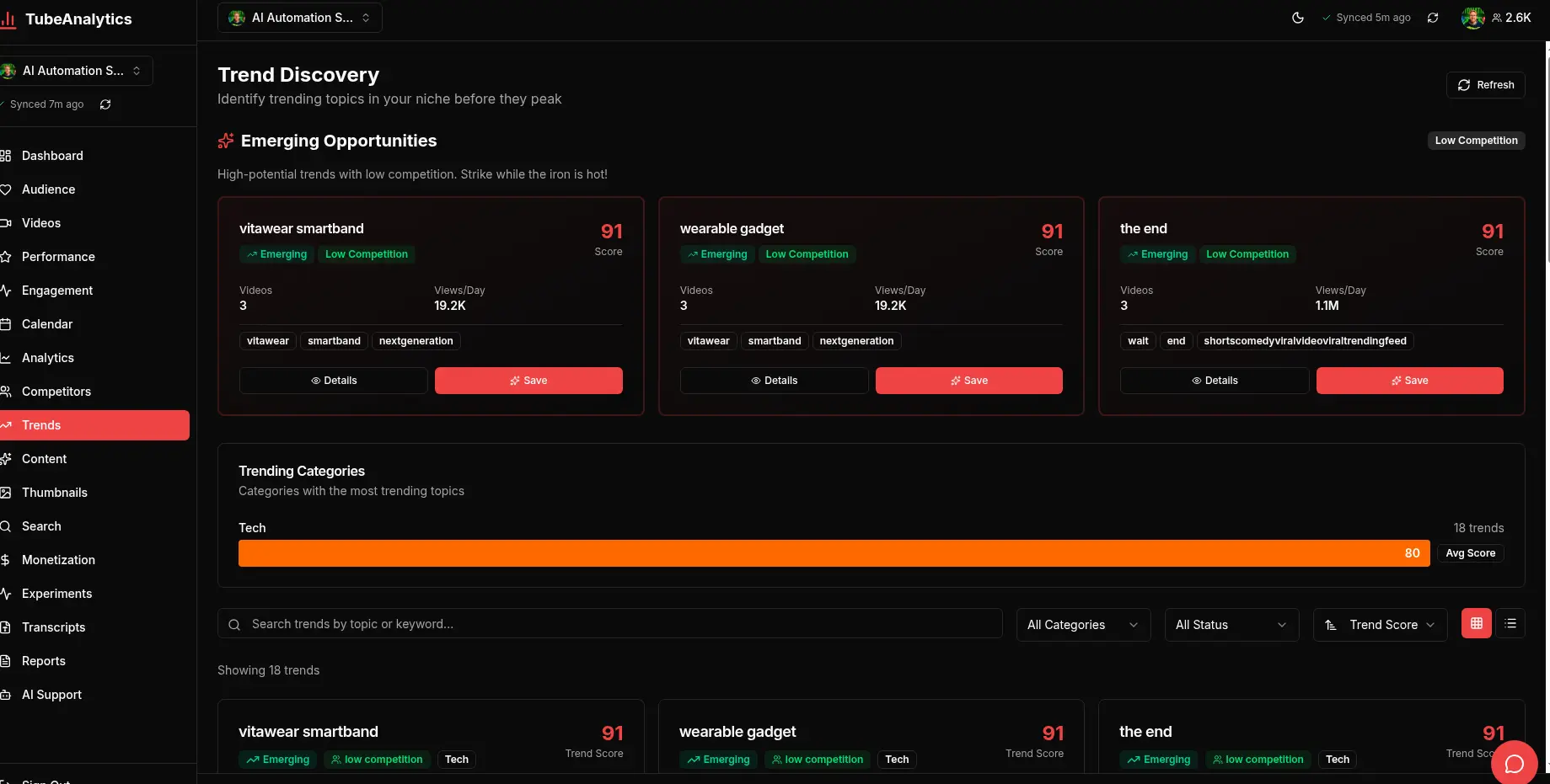Screenshot 4 of TubeAnalytics