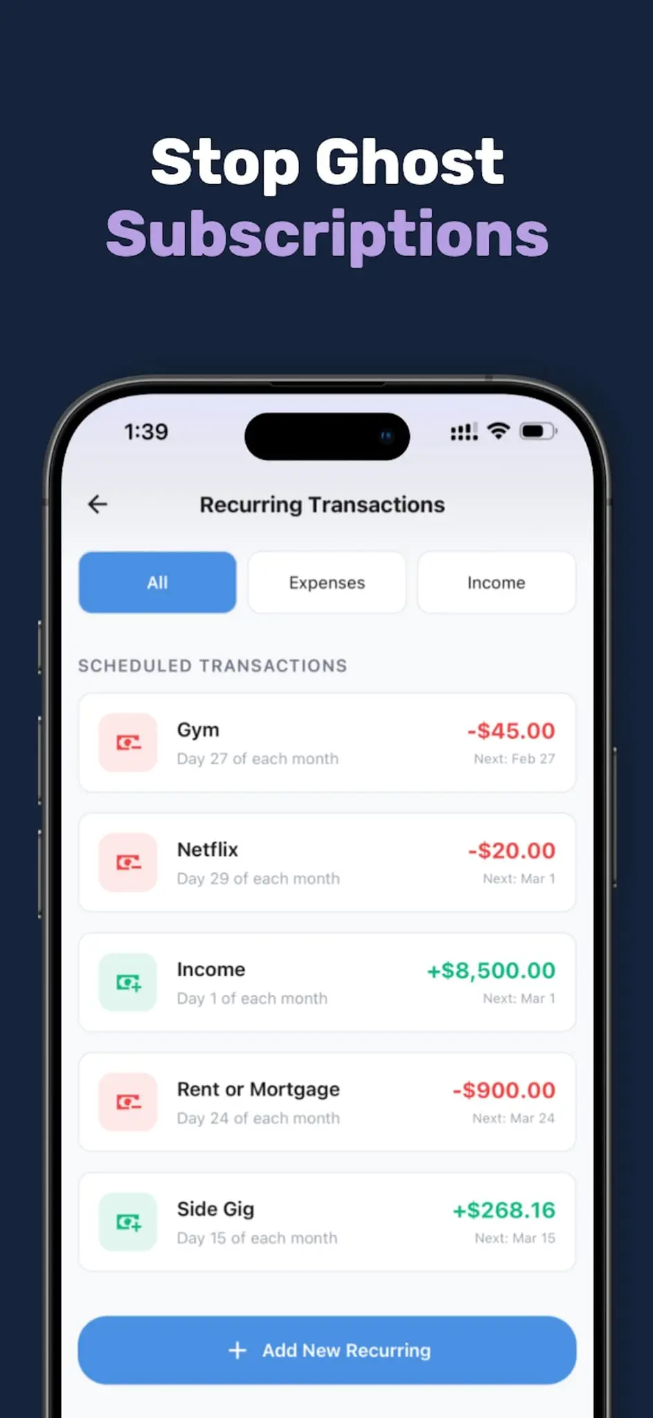 Screenshot 4 of Finly: Private Expense Tracker