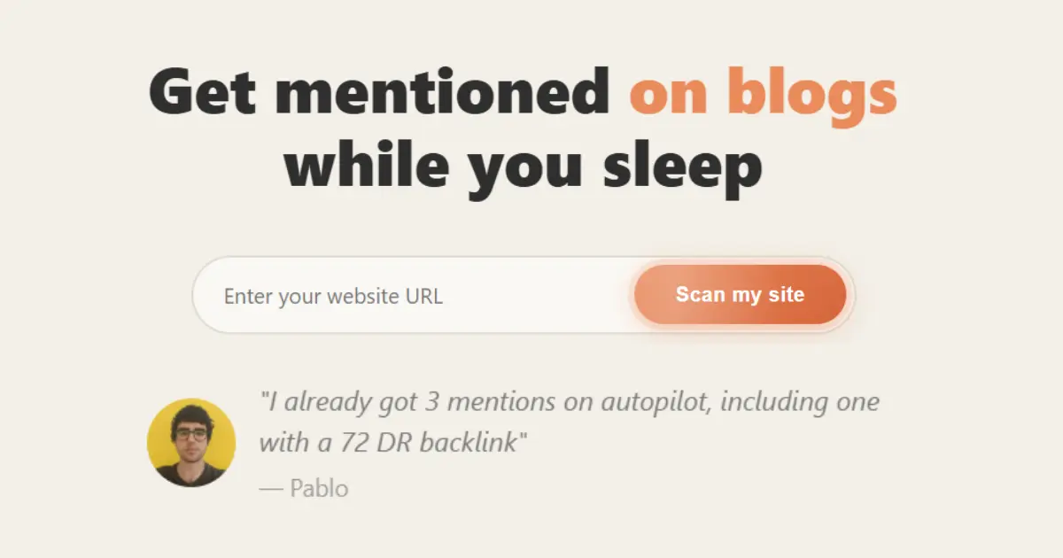 Screenshot 1 of MentionAgent