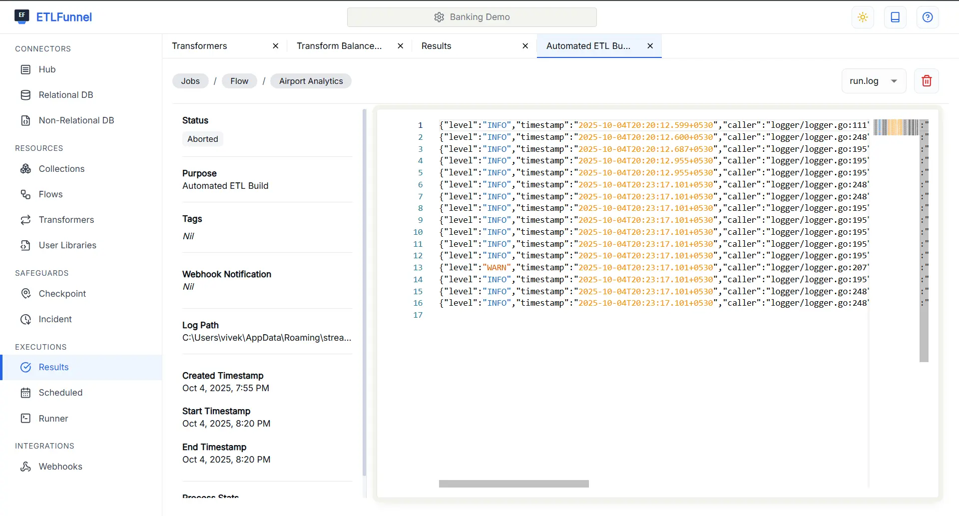 Screenshot 7 of ETL Funnel