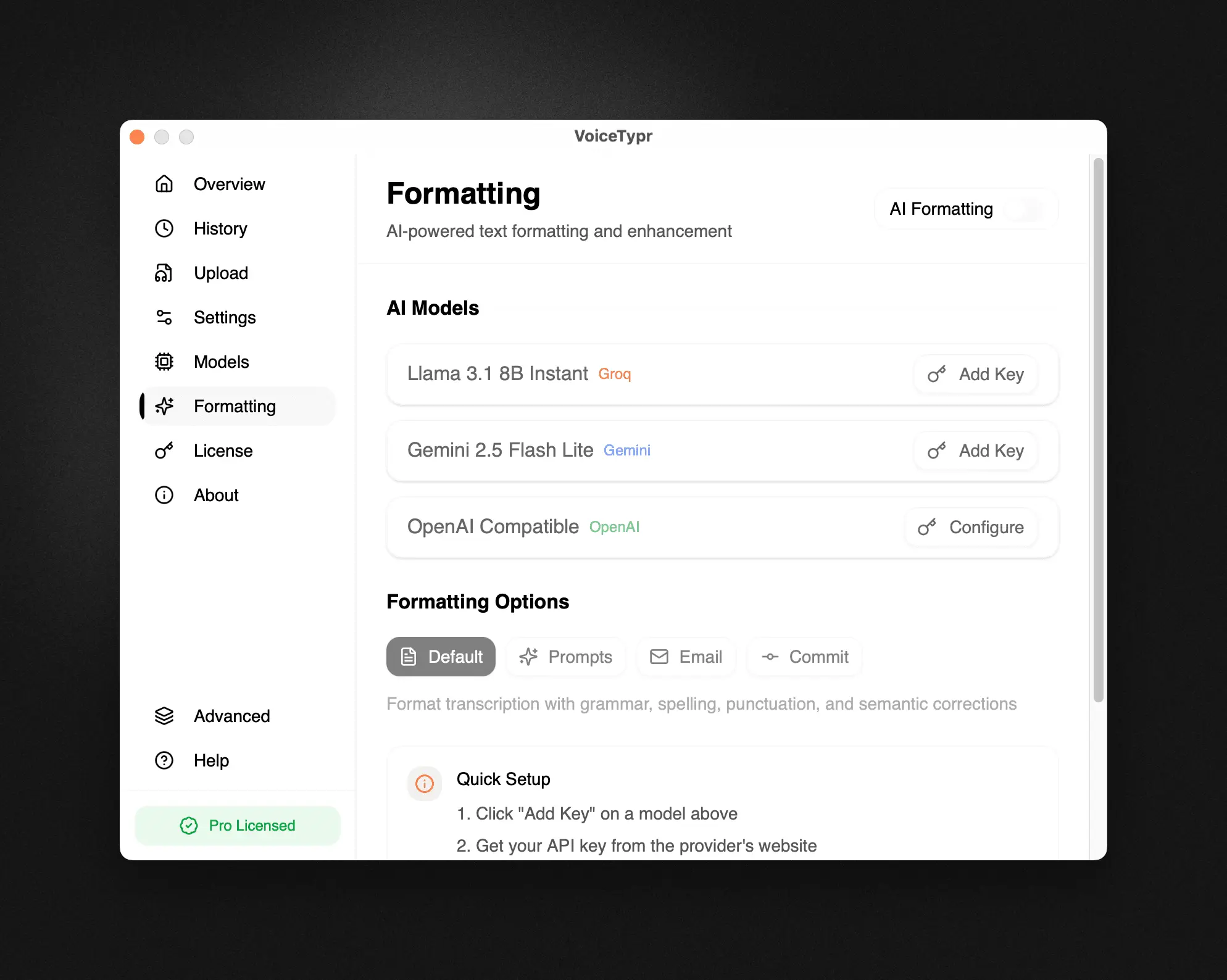 Screenshot 4 of Voicetypr