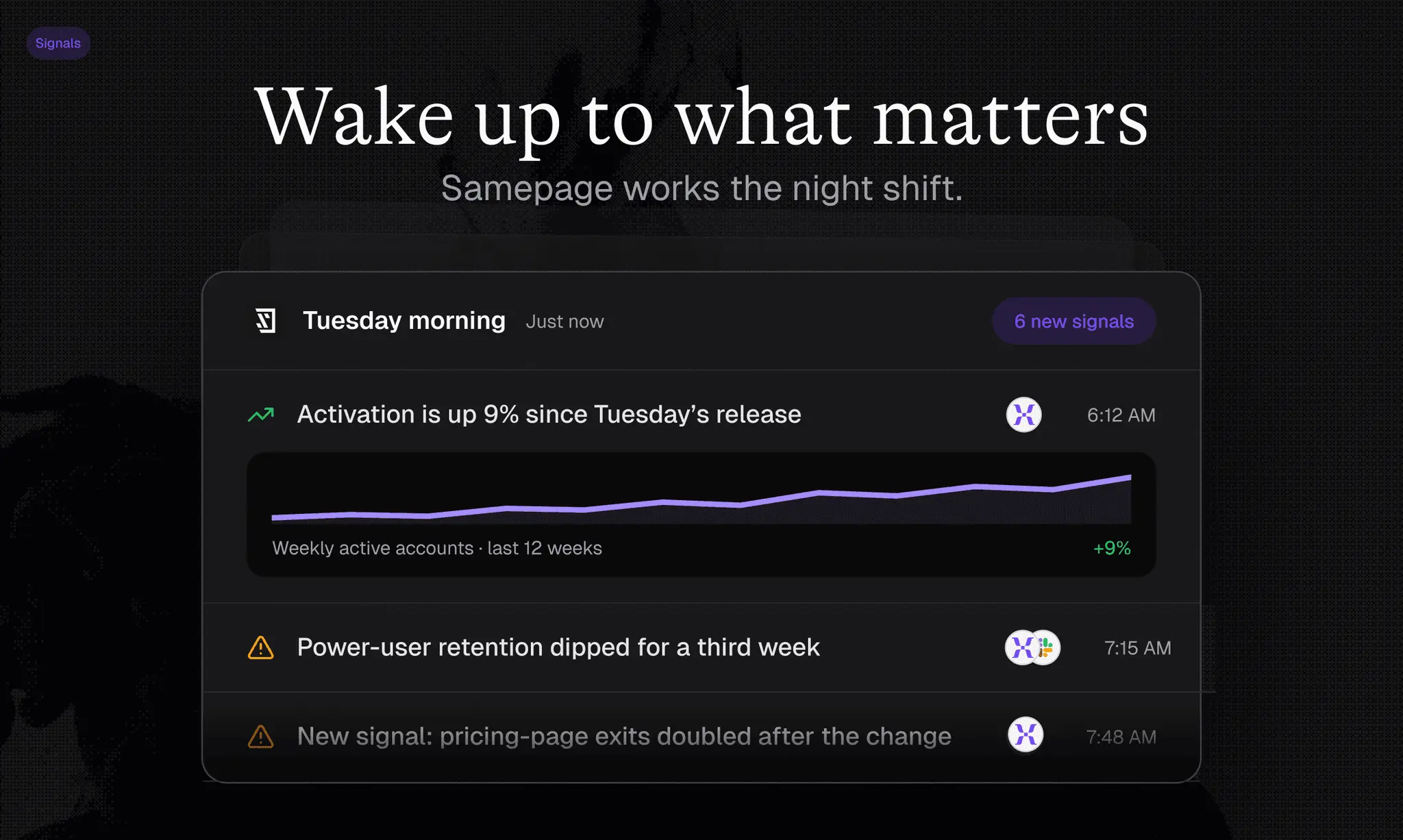 Screenshot 2 of Signals by Samepage