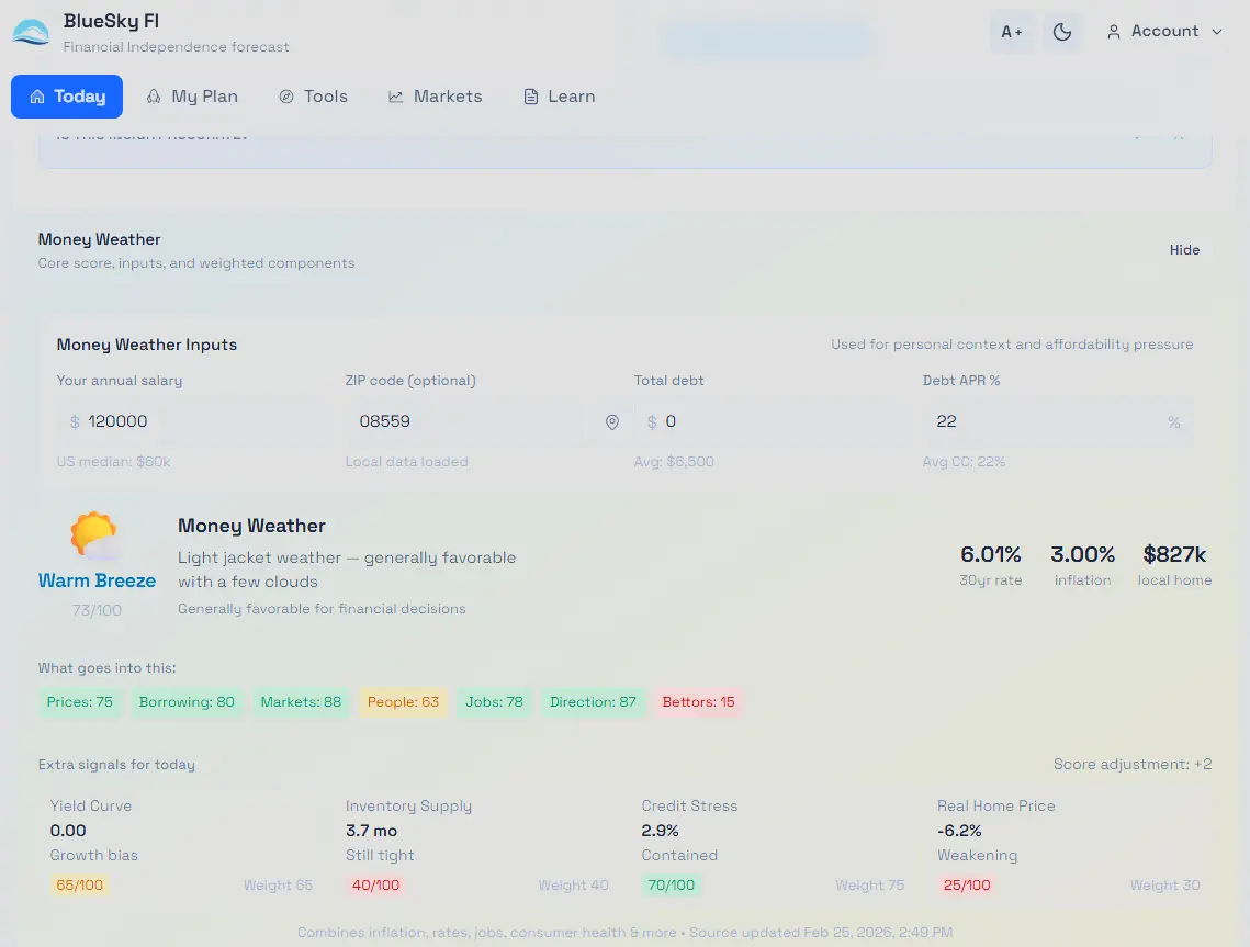 Screenshot 3 of Blue Sky FI (Financial Independence)