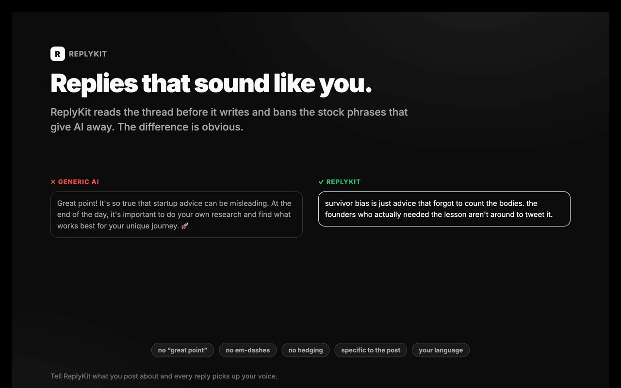 Screenshot 3 of Reply Kit