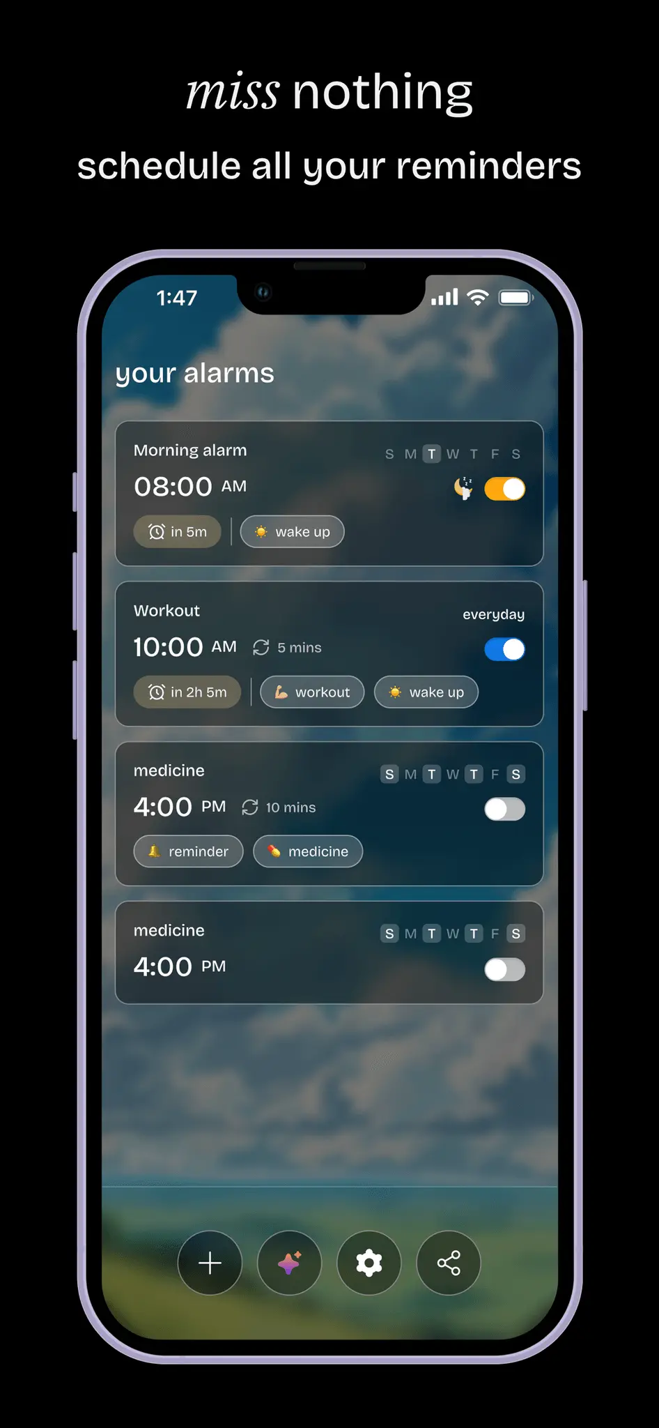 Screenshot 1 of mattrAlarm