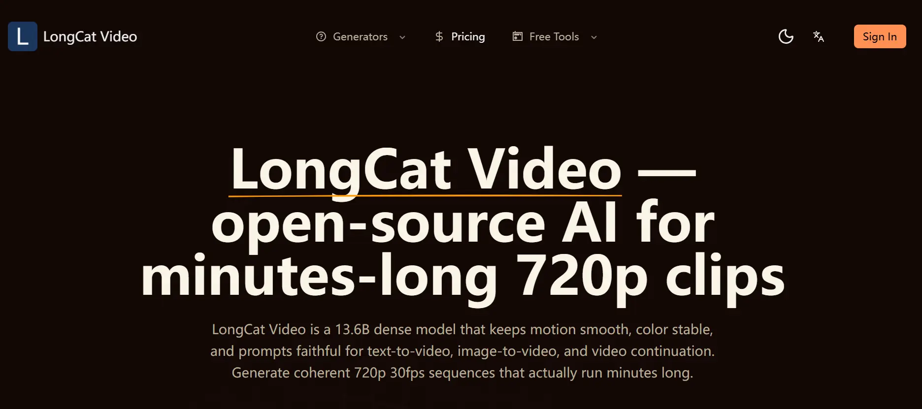 Screenshot 1 of LongCat Video