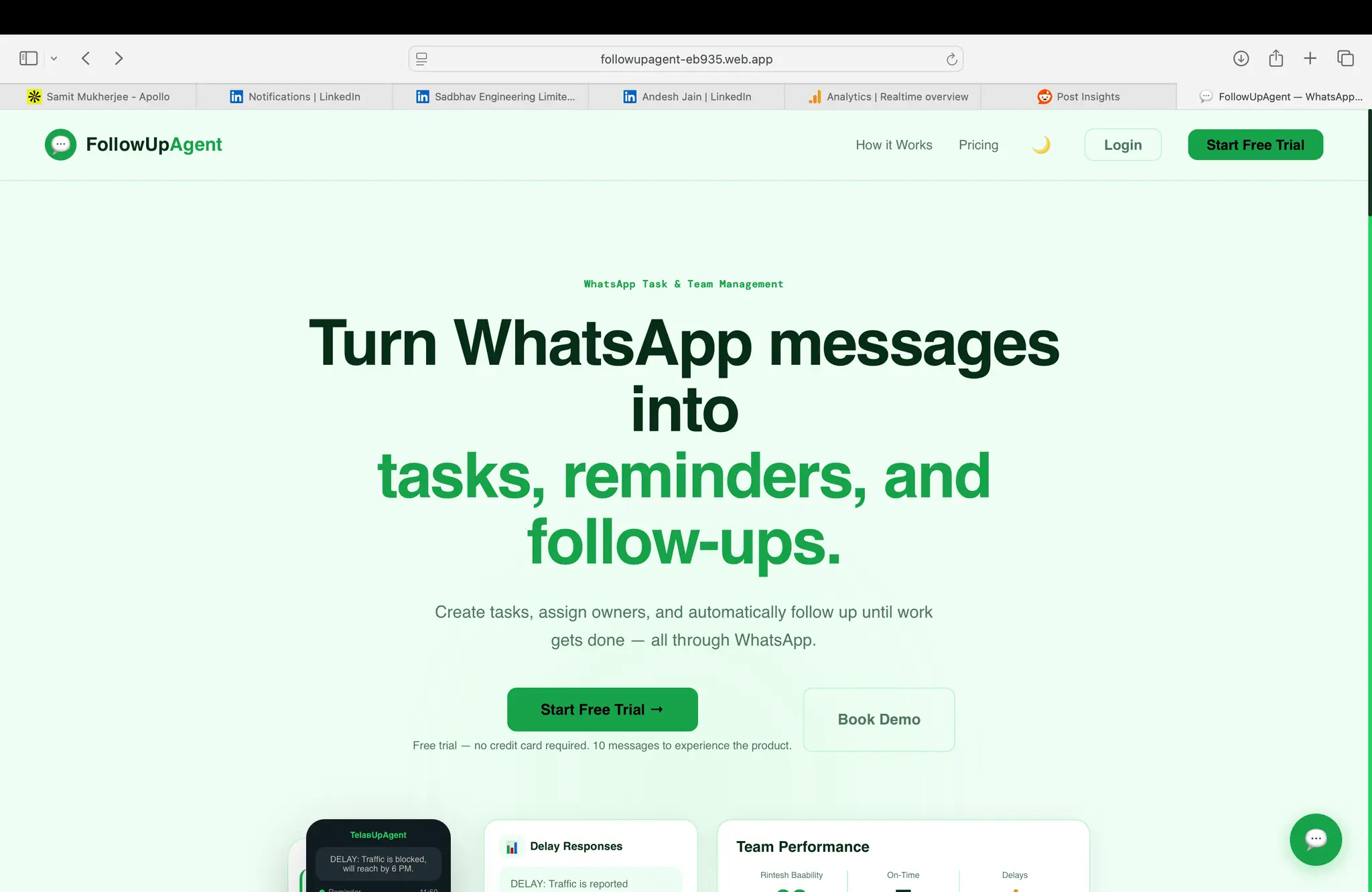 Screenshot 2 of FollowUpAgent